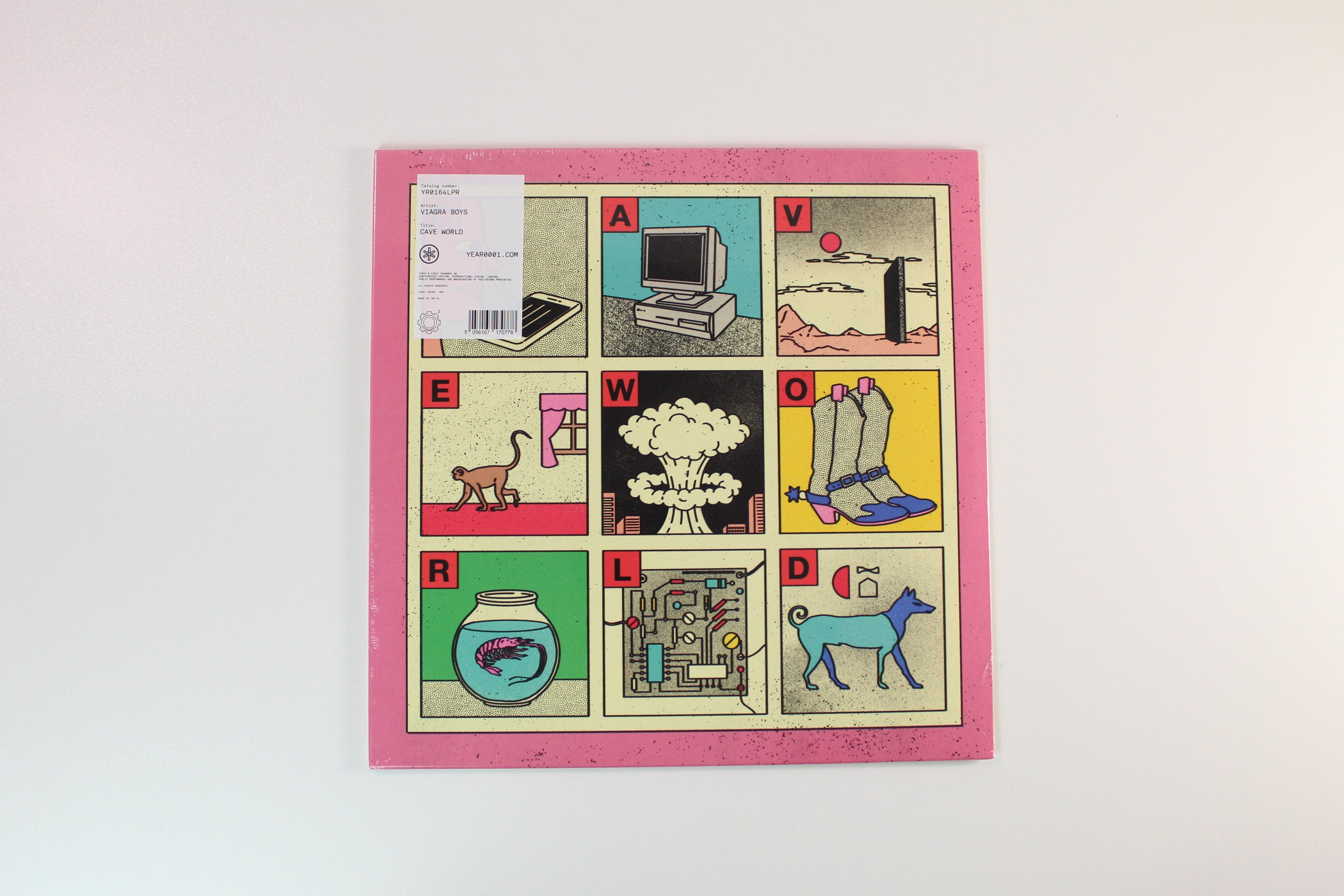 Viagra Boys - Cave World on Year0001 Sealed Red Vinyl