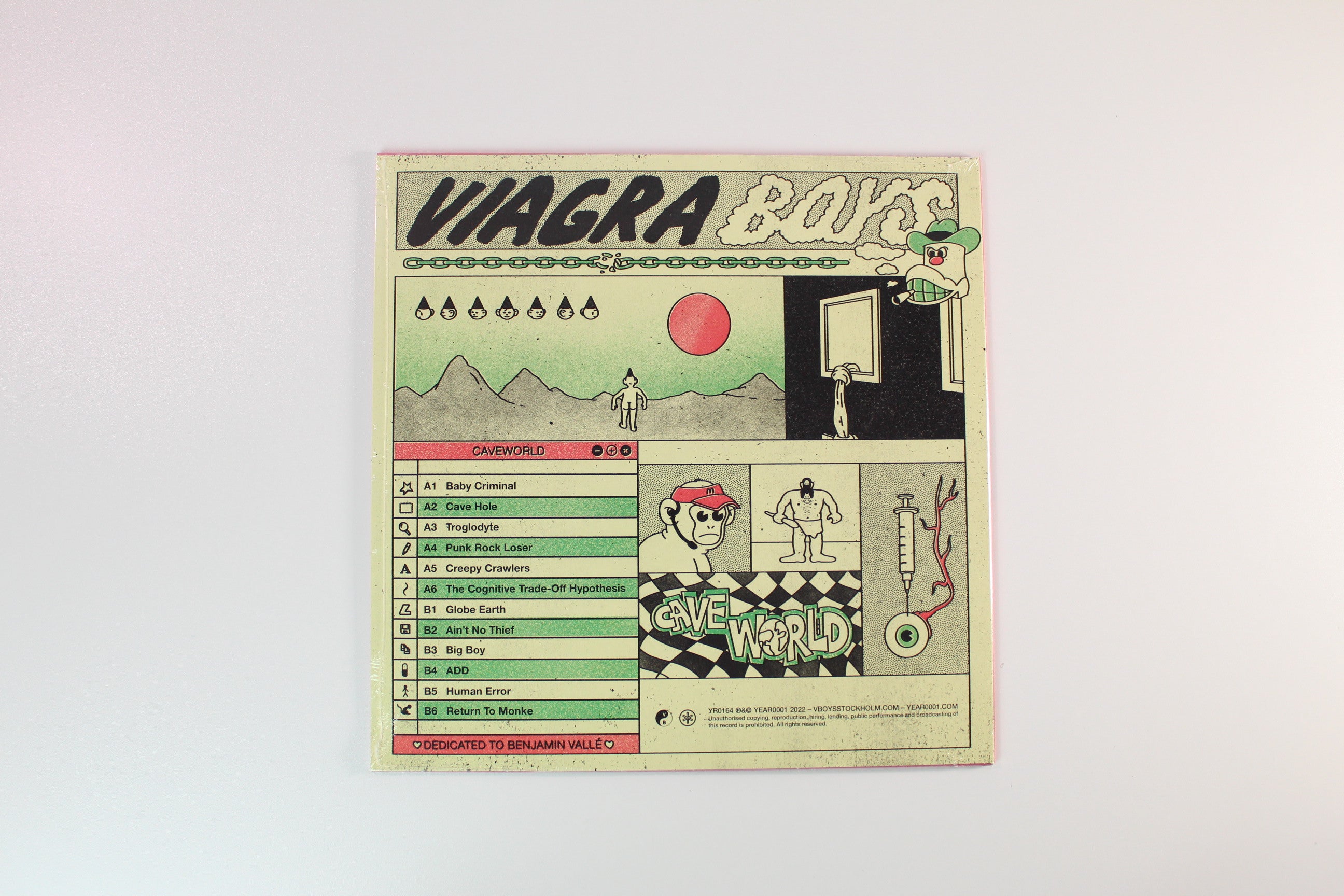 Viagra Boys - Cave World on Year0001 Sealed Red Vinyl