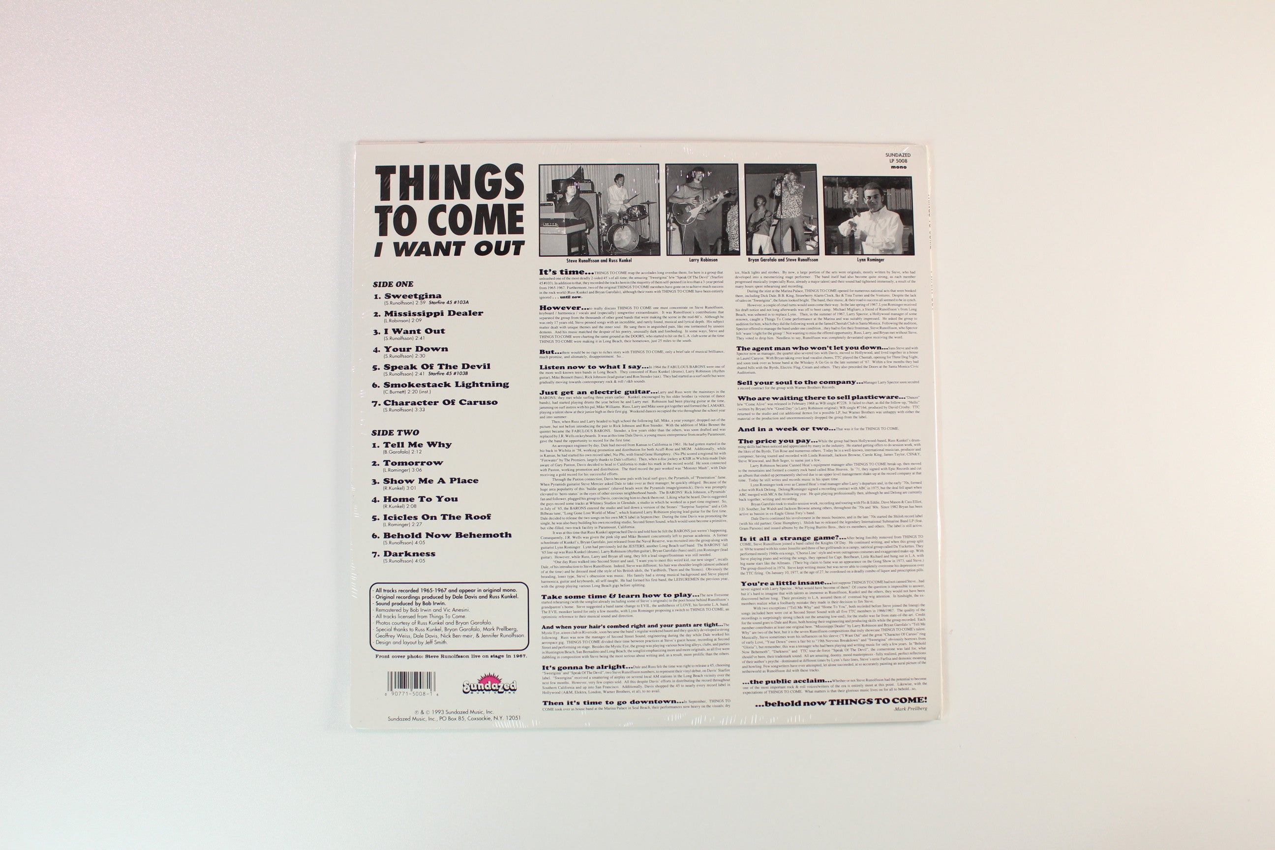 Things To Come - I Want Out on Sundazed Sealed