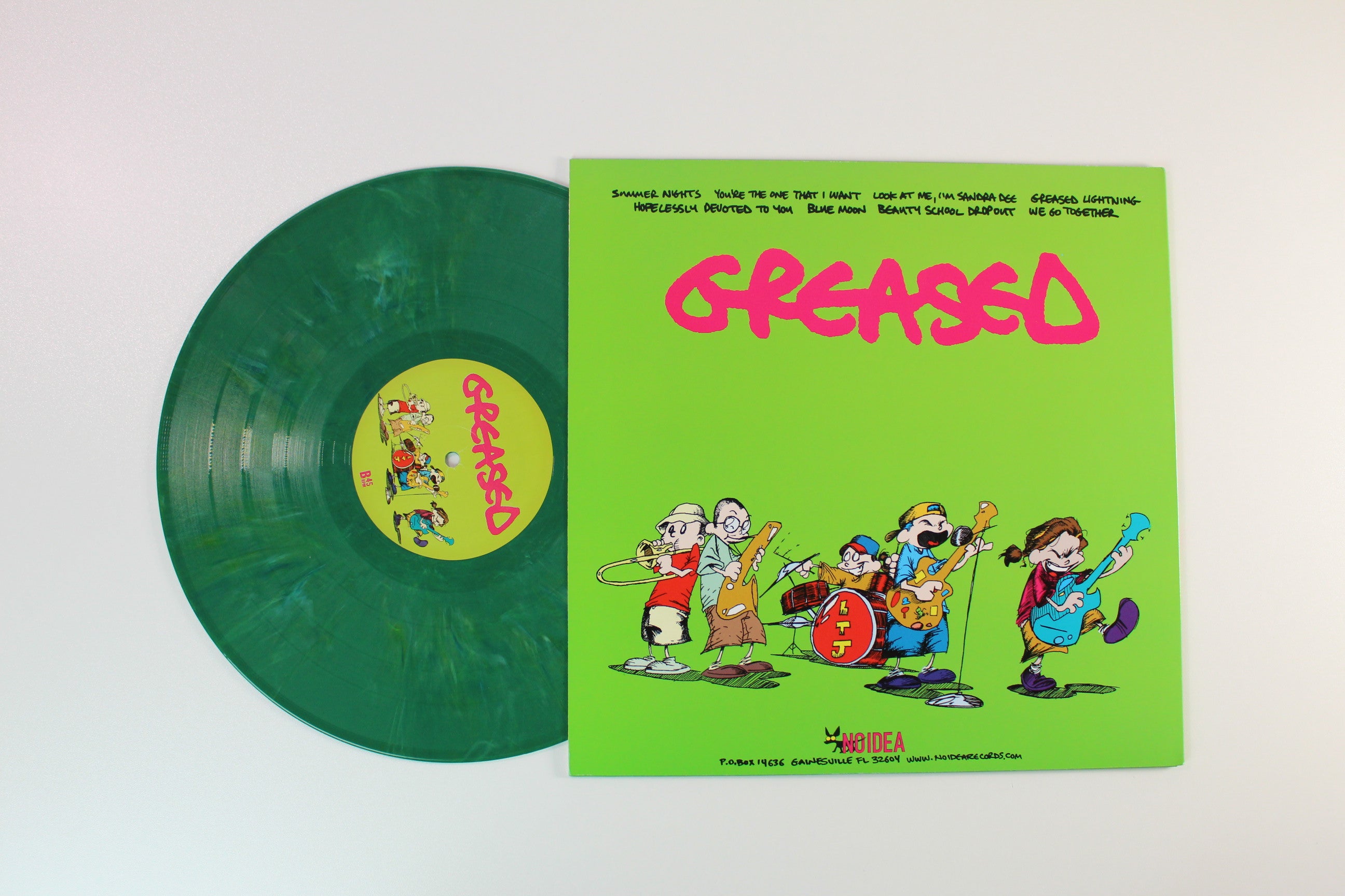 Less Than Jake - Greased on No Idea Light Green Vinyl Reissue