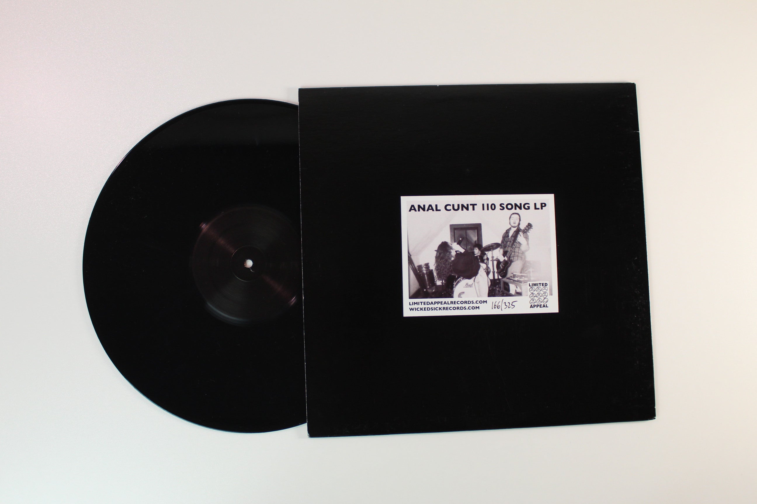 Anal Cunt - 110 Song LP on Limited Appeal Ltd Numbered Single Sided