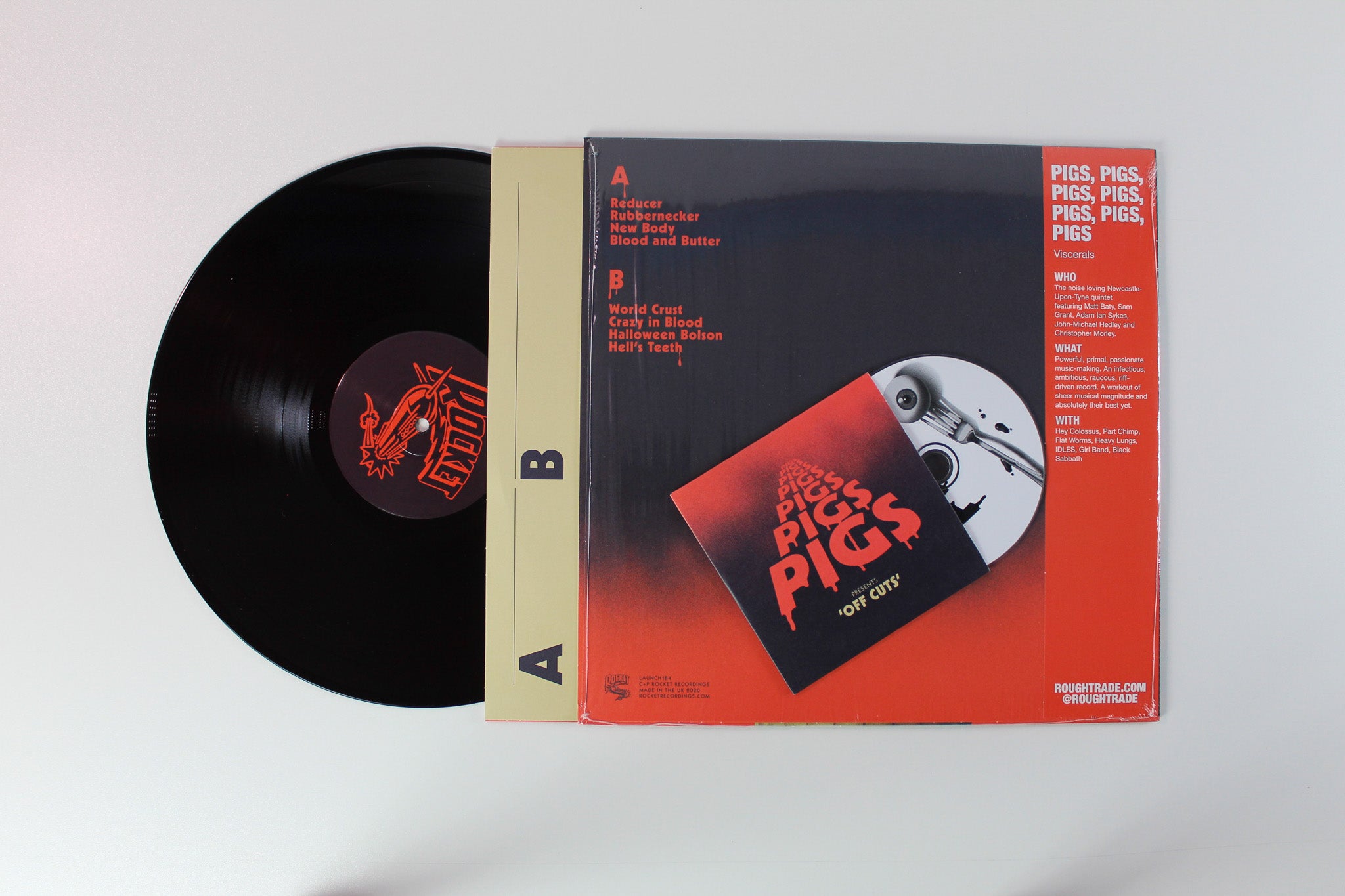 Pigs Pigs Pigs Pigs Pigs Pigs Pigs - Viscerals on Rocket Ltd Blood Clot Red Vinyl