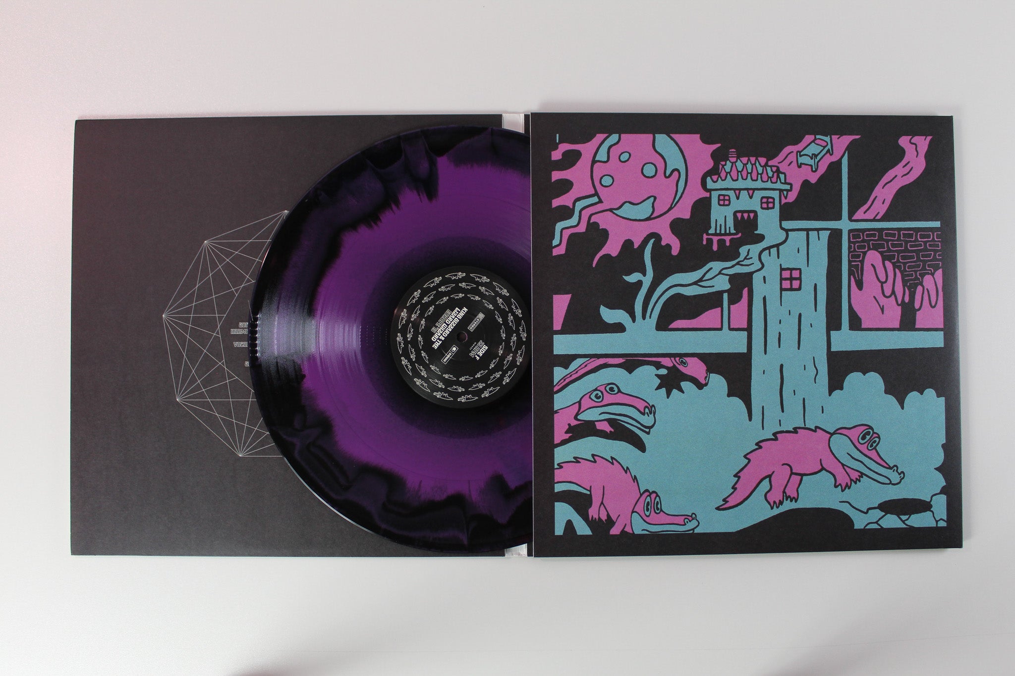 King Gizzard And The Lizard Wizard - Europe '19 on Bubblewrap Records Ltd Purple Black & Blue Starburst Vinyl