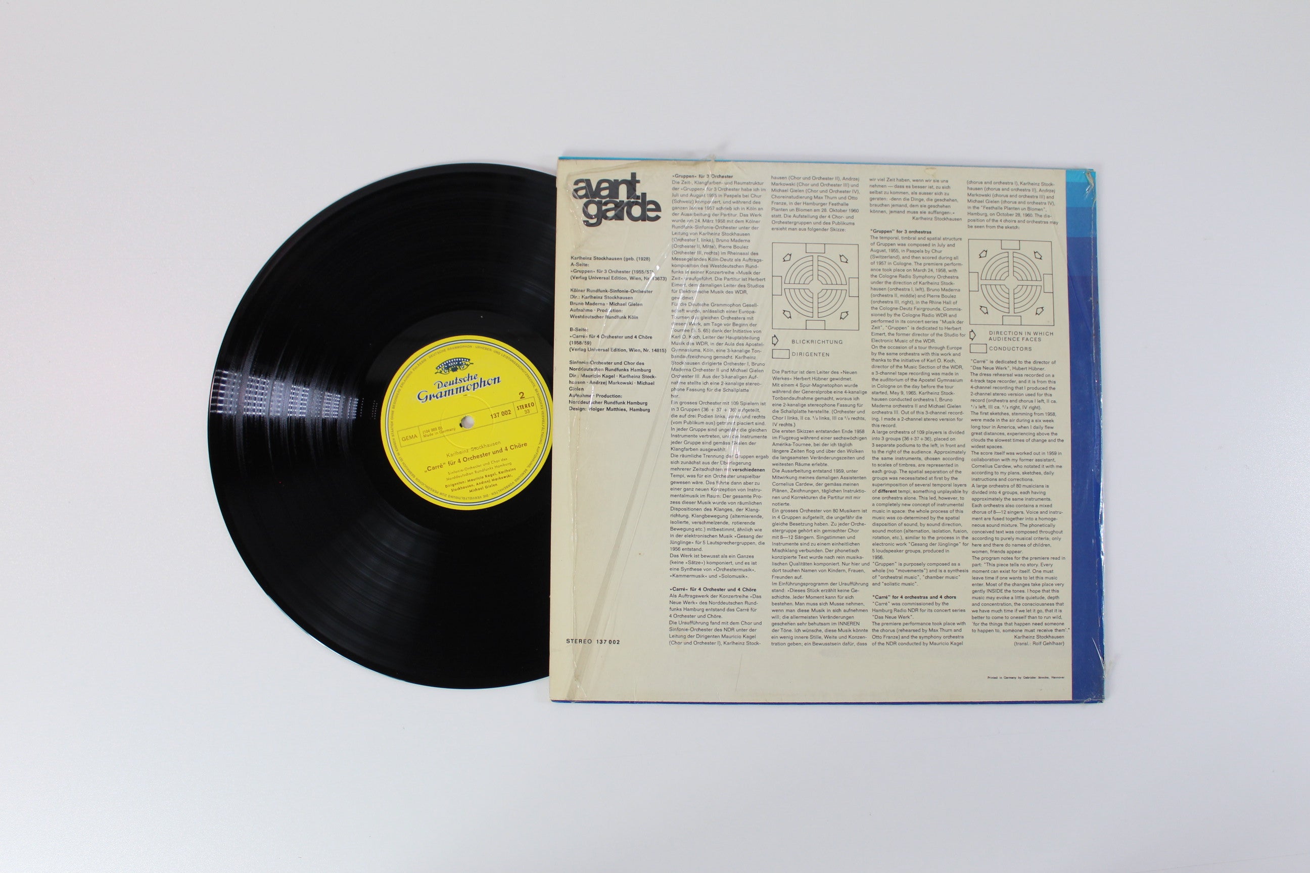 Karlheinz Stockhausen, Michael Gielen, Mauricio Kagel, Bruno Maderna, Andrzej Markowski, Karlheinz Stockhausen - »Gruppen« Für 3 Orchester / »Carré« Für 4 Orchester Und 4 Chöre on Deutsche Grammophon Avantgarde