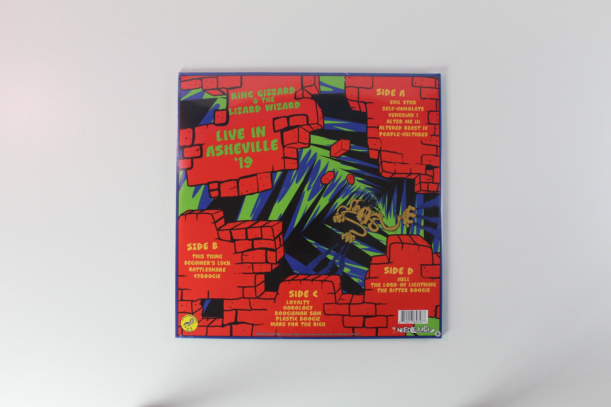 King Gizzard And The Lizard Wizard - Live In Asheville '19 on Needlejuice Olive Green/Kelly Green Galaxy Red/Blue Galaxy Sealed