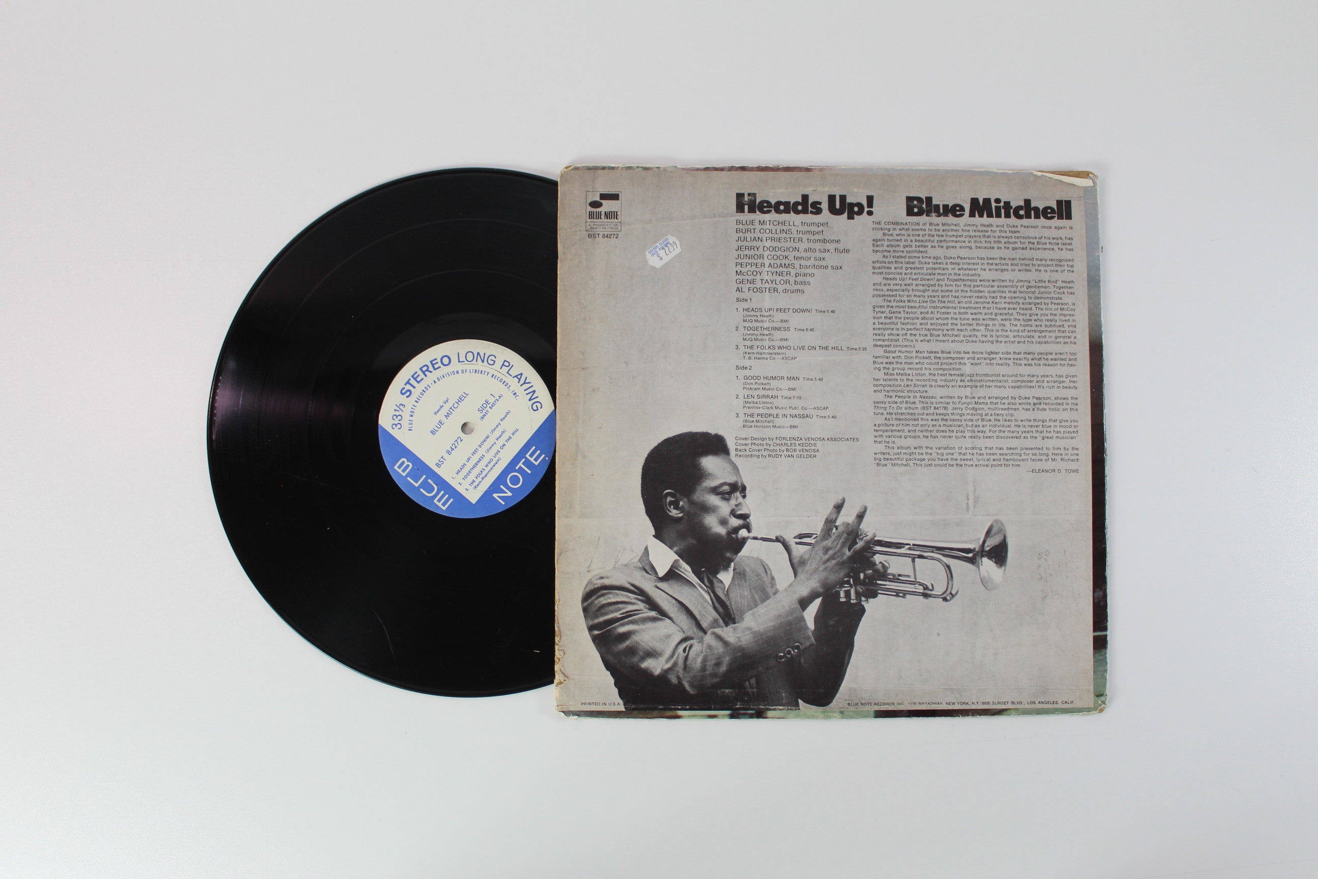 Blue Mitchell - Heads Up! on Blue Note - Stereo
