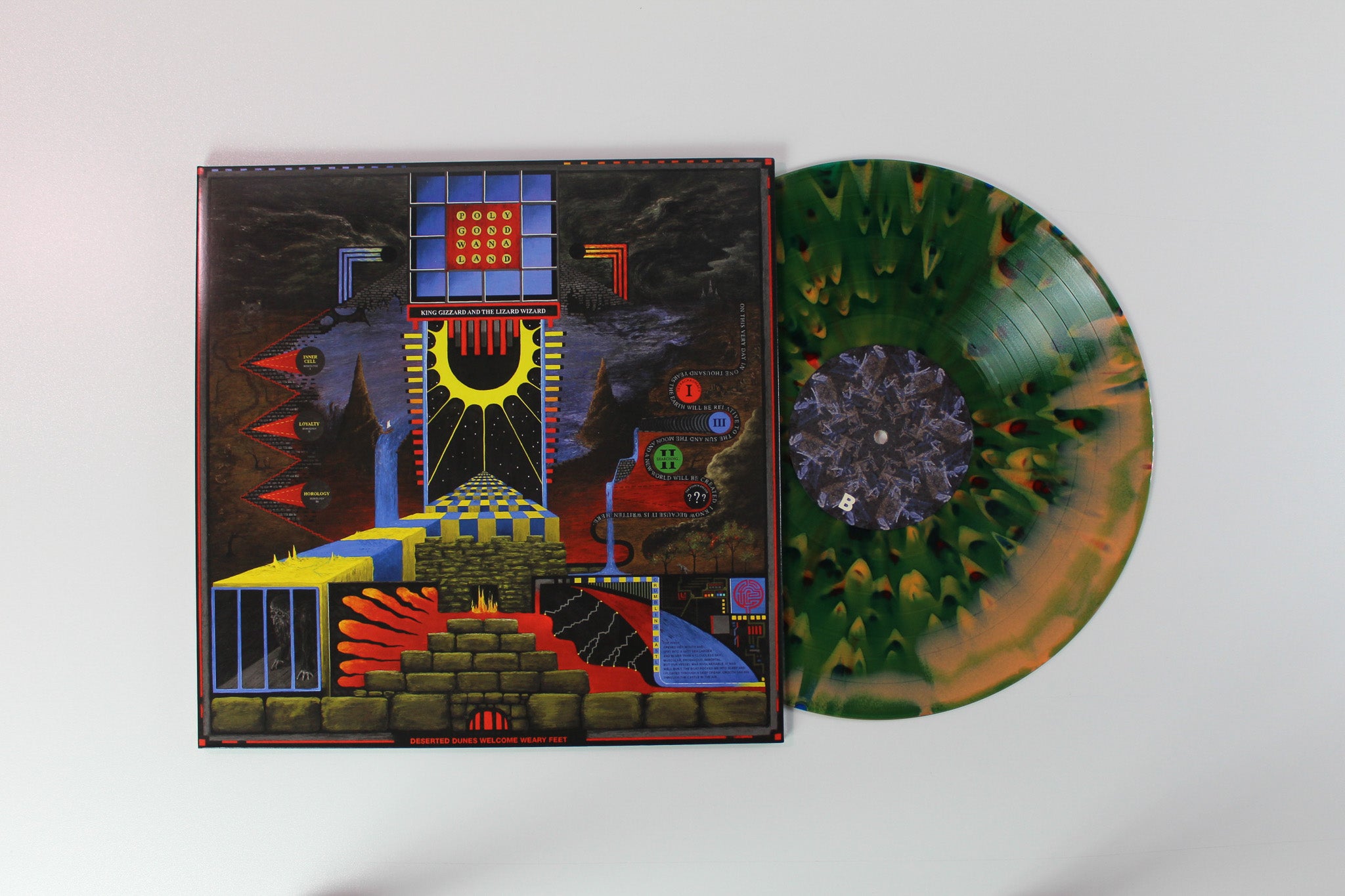 King Gizzard And The Lizard Wizard - Polygondwanaland on Needlejuice Ltd Crumbling Polycolour Vinyl