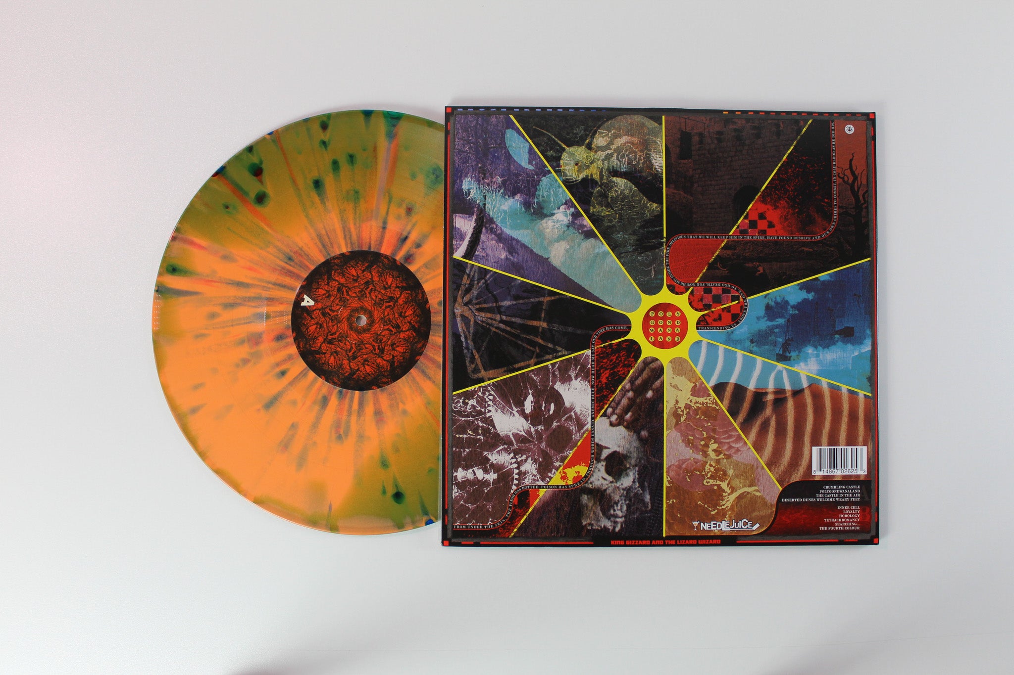 King Gizzard And The Lizard Wizard - Polygondwanaland on Needlejuice Ltd Crumbling Polycolour Vinyl