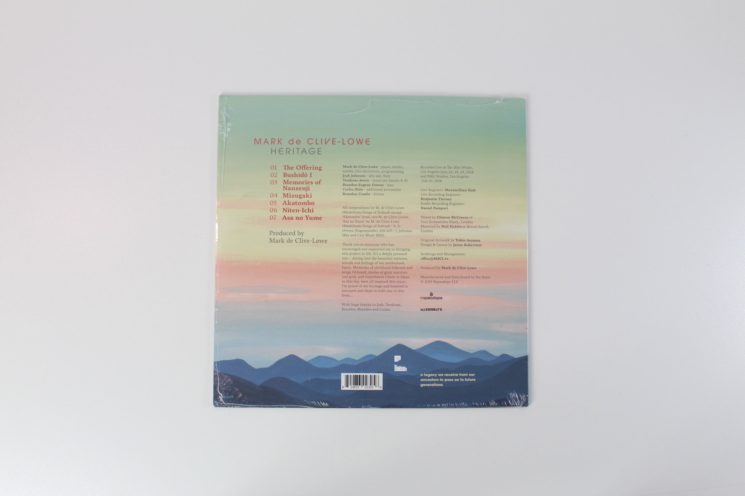 Mark De Clive-Lowe - Heritage on Ropeadope - Red Vinyl - Sealed