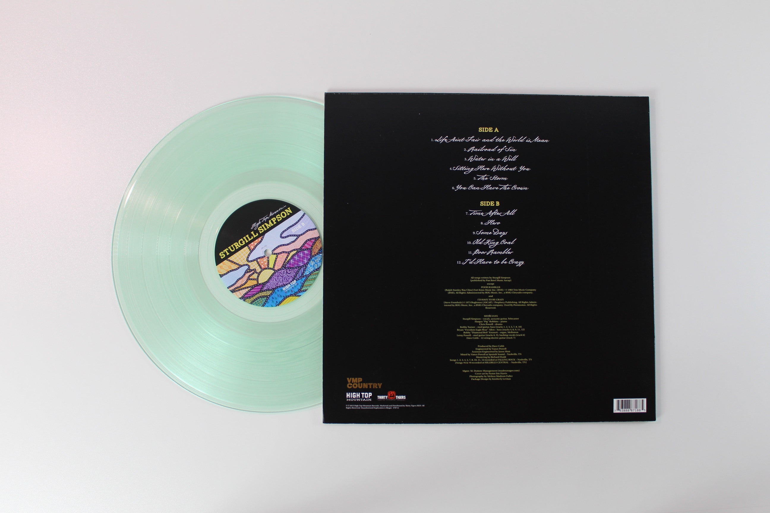 Sturgill Simpson - High Top Mountain on Vinyl Me Please 10th Anniversary Coke Bottle Clear Reissue
