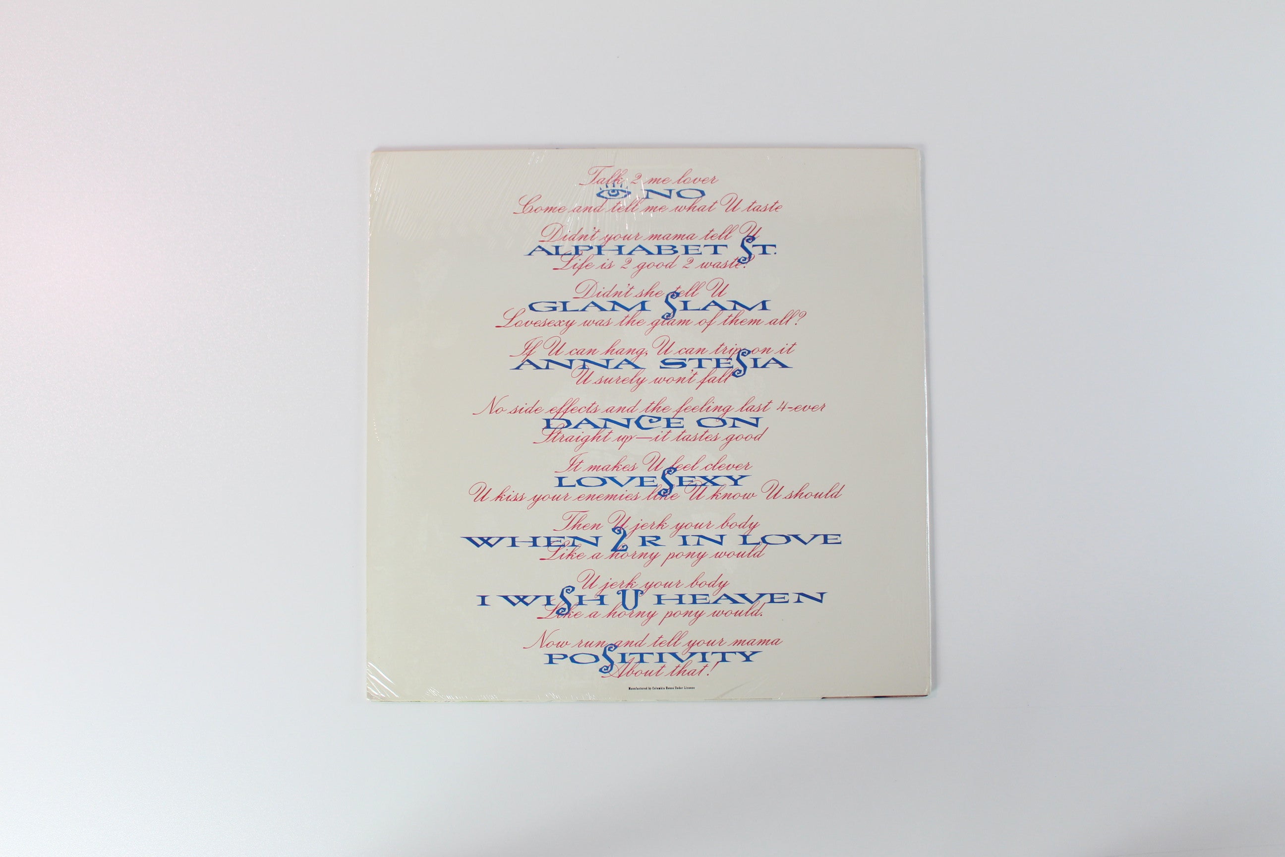 Prince - Lovesexy on Paisley Park Club Edition Sealed