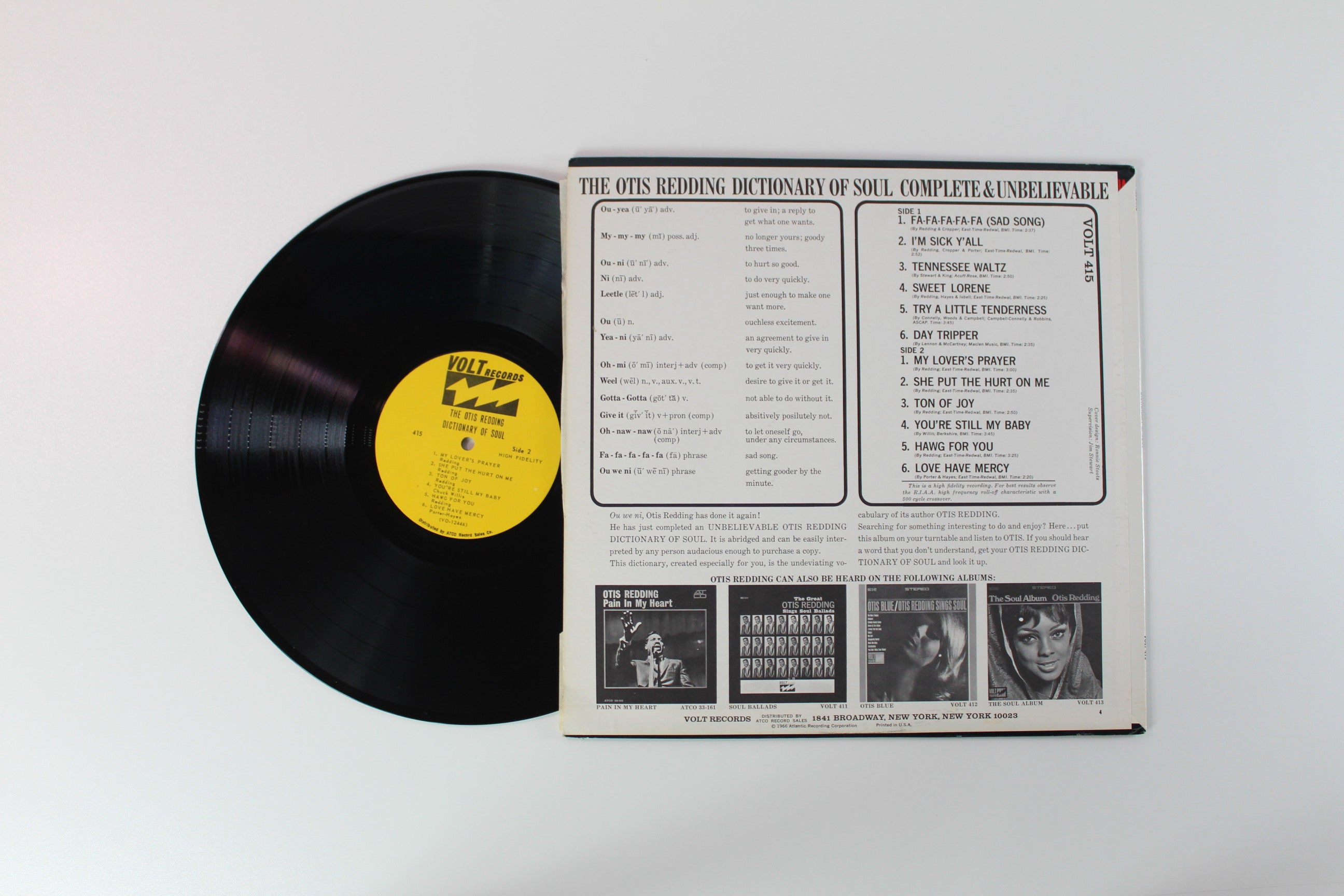 Otis Redding - The Otis Redding Dictionary Of Soul (Complete & Unbelievable) on Atco Mono