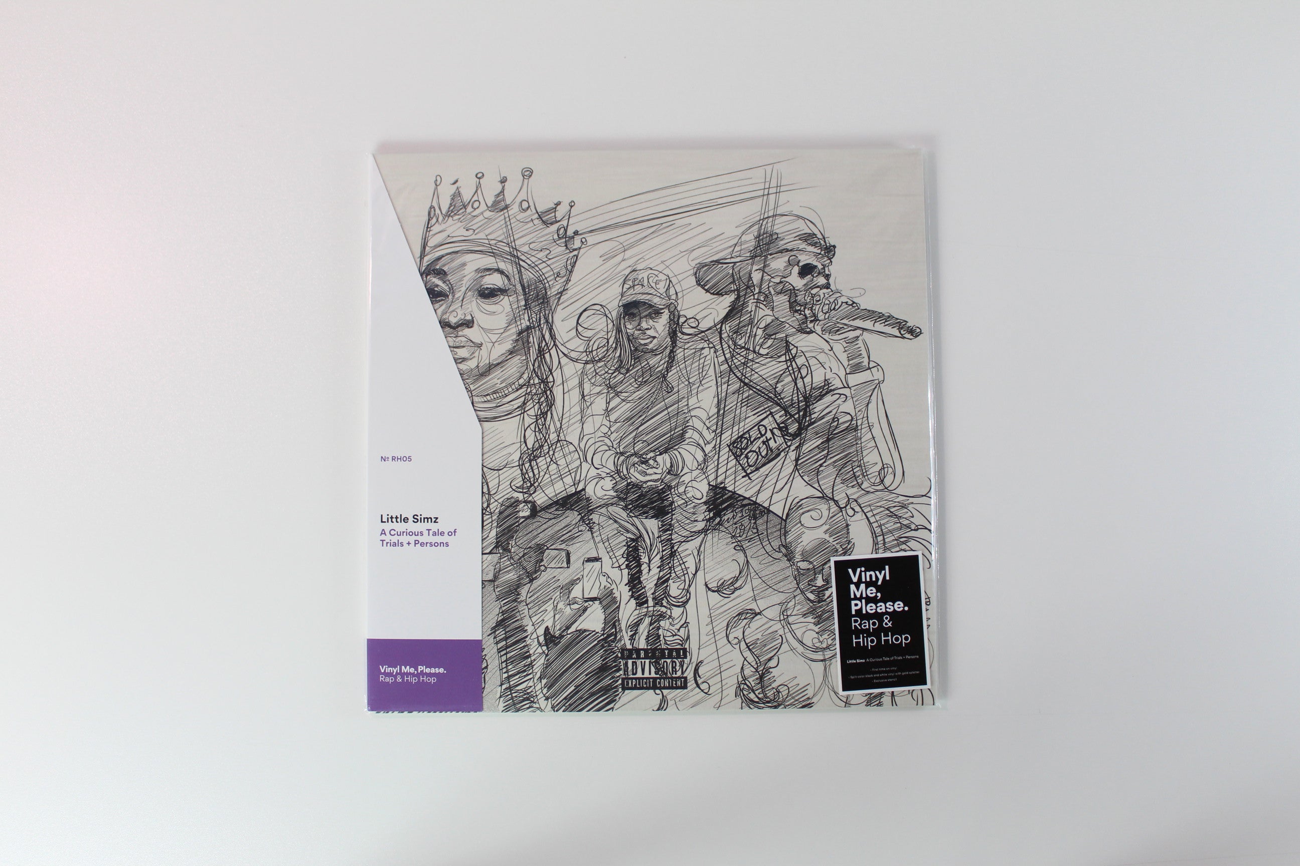 Little Simz - A Curious Tale Of Trials + Persons on Age 101 Vinyl Me Please Black/White Split + Gold Spatter Vinyl Reissue