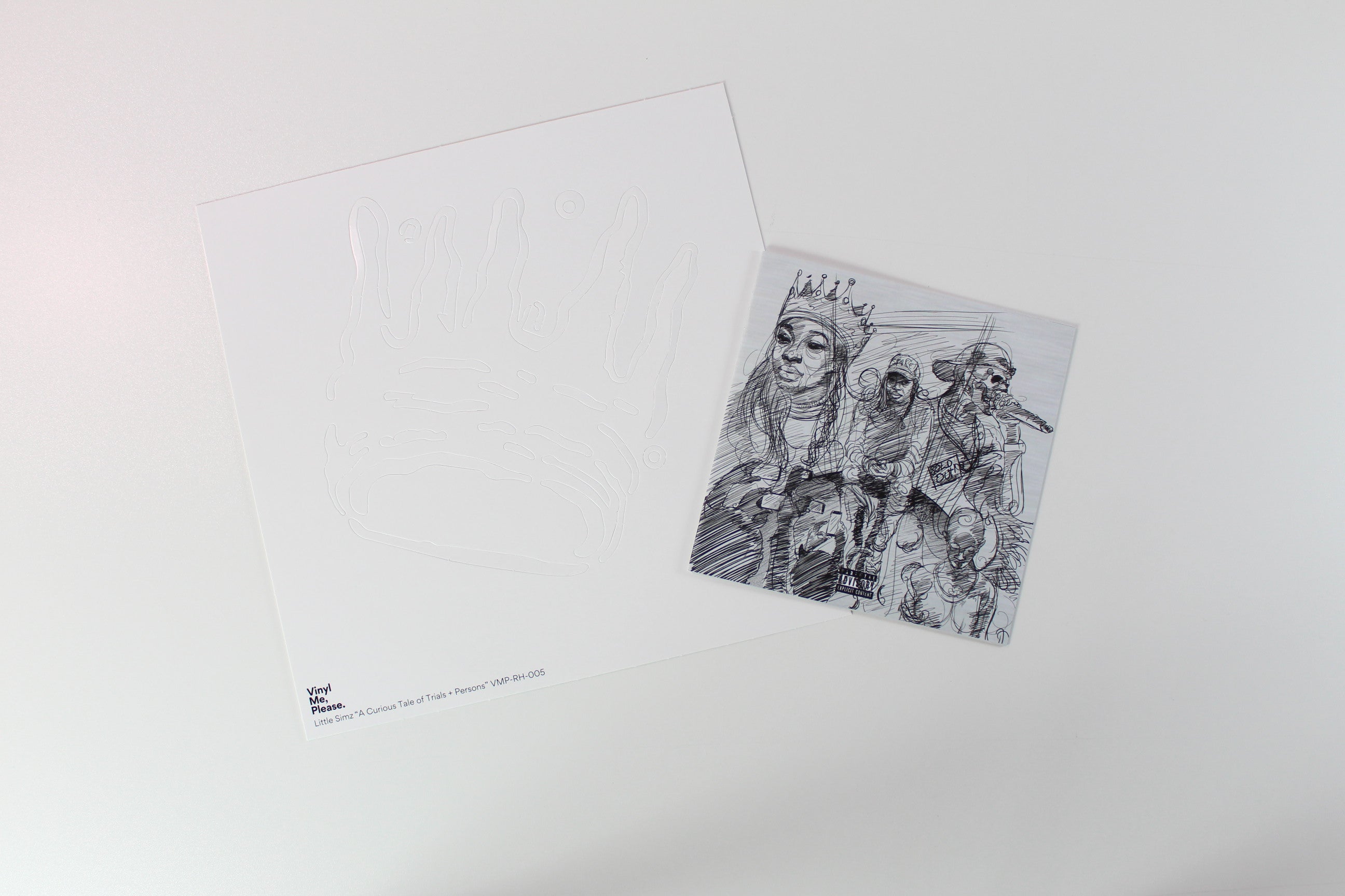 Little Simz - A Curious Tale Of Trials + Persons on Age 101 Vinyl Me Please Black/White Split + Gold Spatter Vinyl Reissue