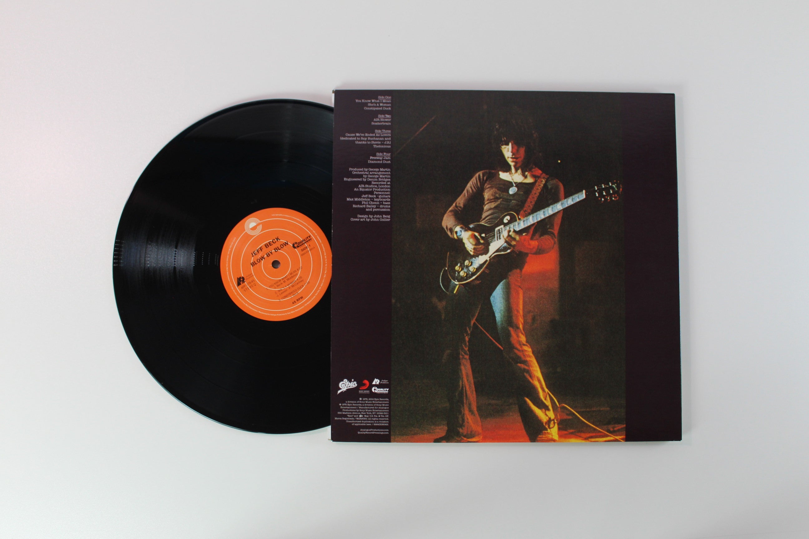 Jeff Beck - Blow By Blow on Analogue Productions Ltd 45 RPM 180 Gram Reissue