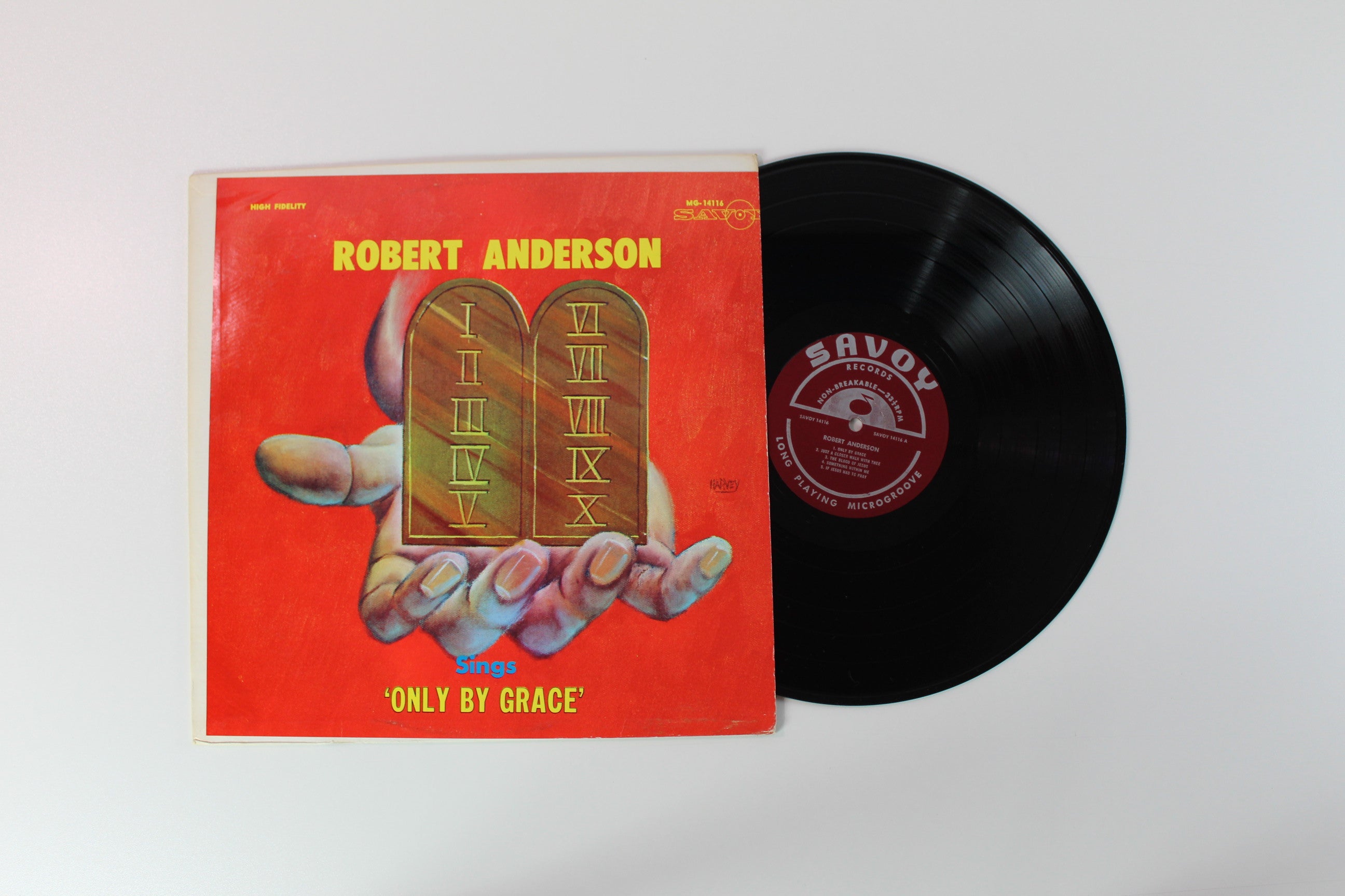 Robert Anderson - Only By Grace on Savoy Harvey Cover
