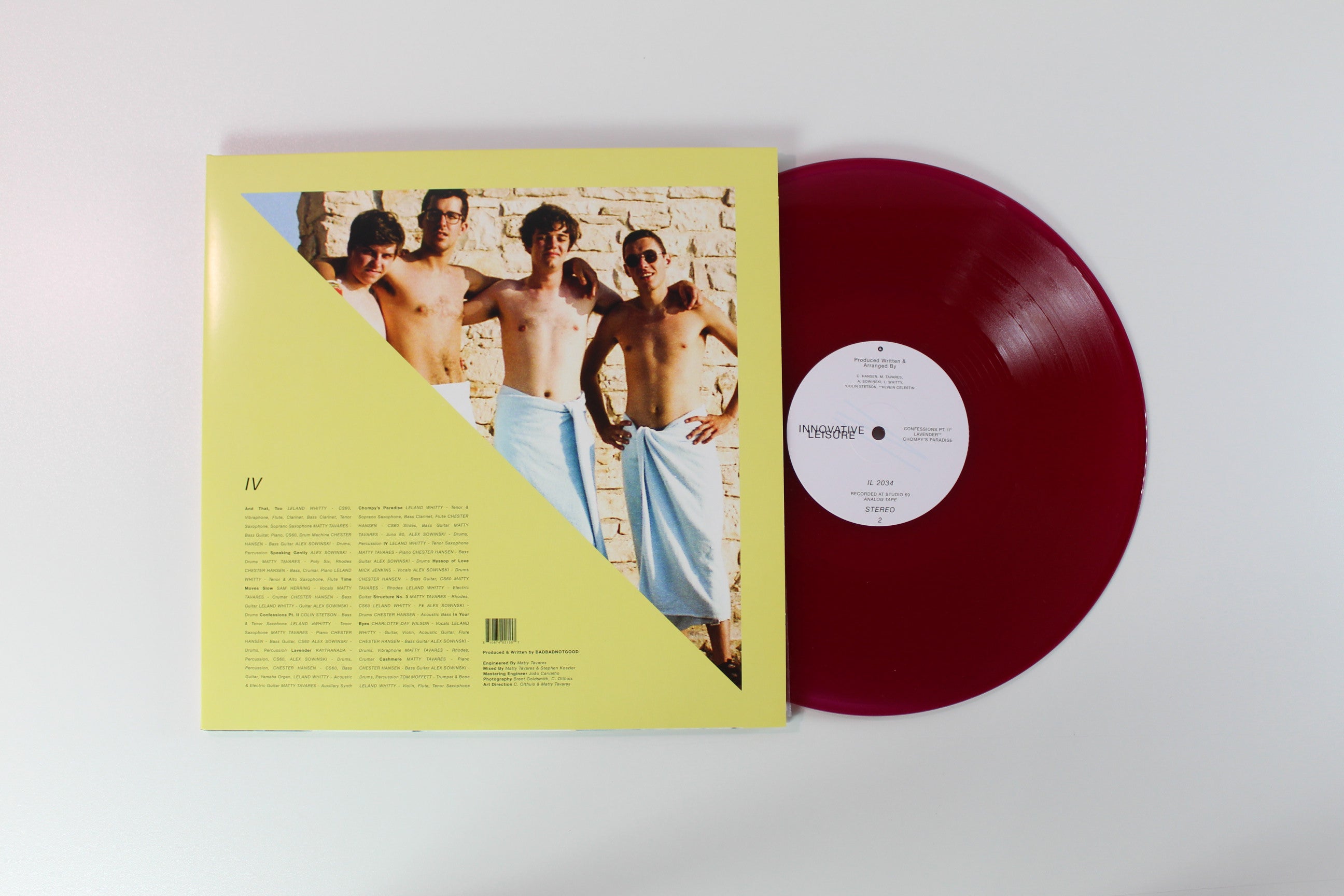 BadBadNotGood - IV on Innovative Leisure Vinyl Me Please Magenta Transparent Vinyl