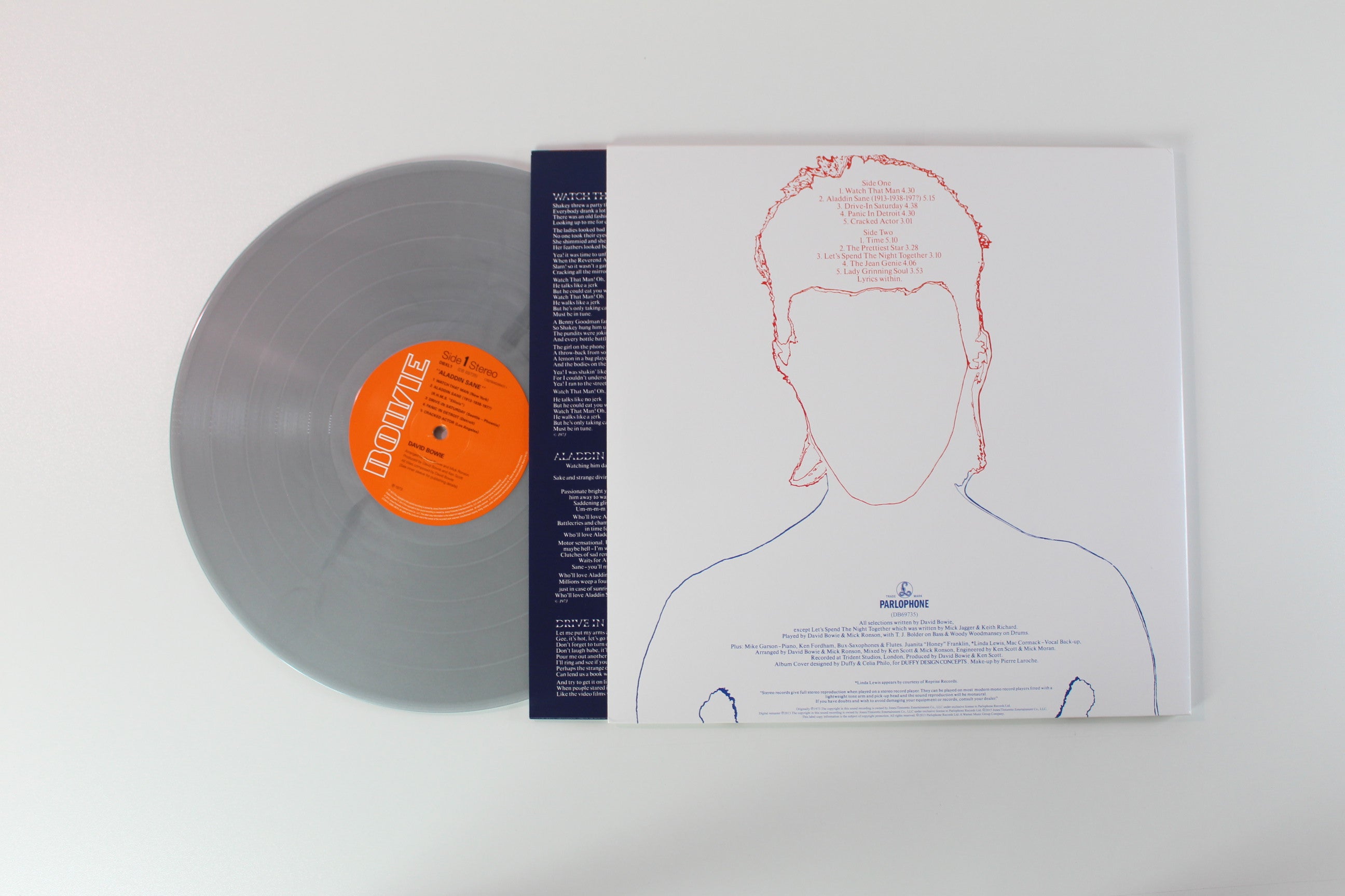 David Bowie - Aladdin Sane on Parlophone Ltd Silver Vinyl Reissue