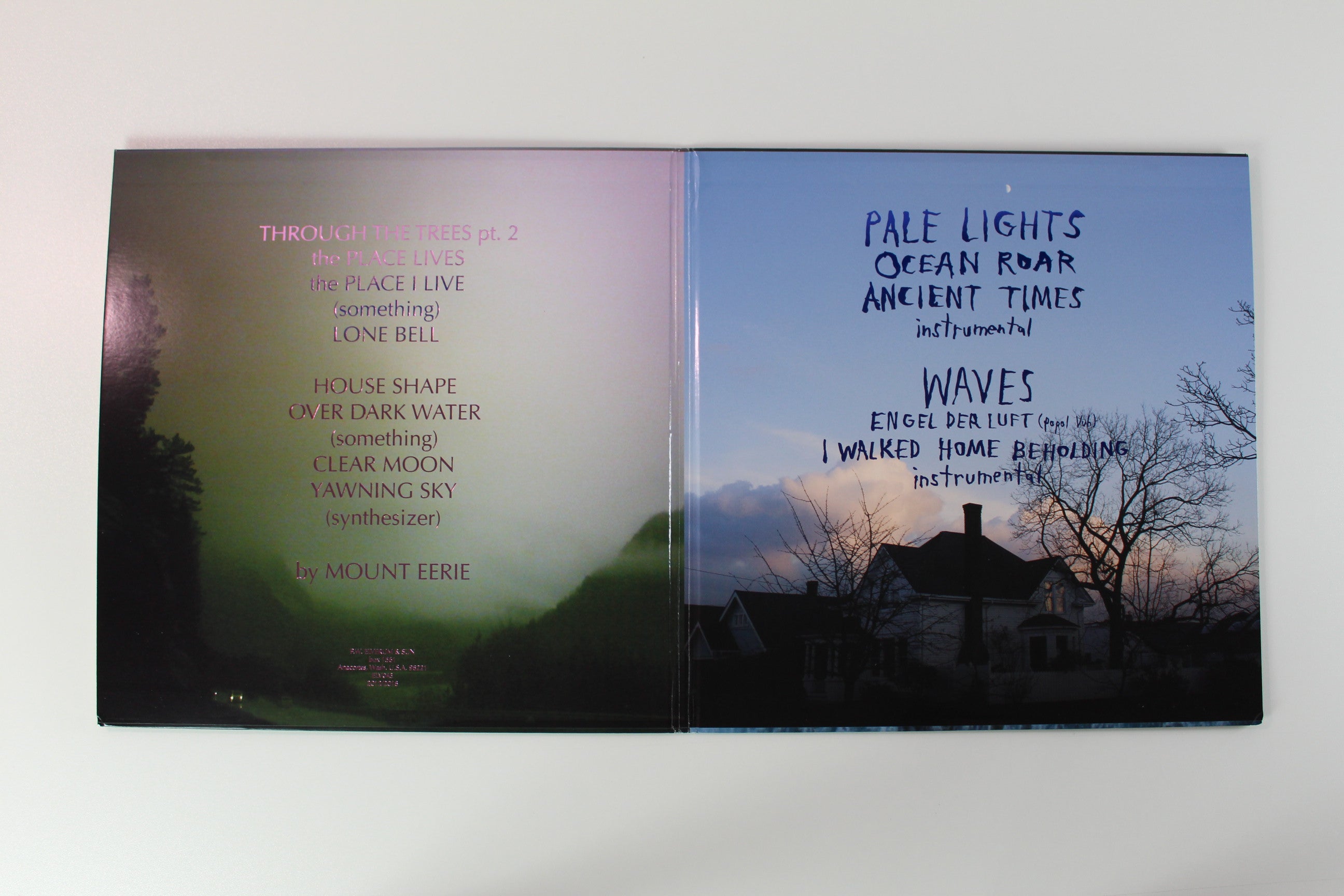 Mount Eerie - Clear Moon/Ocean Roar on P.W. Elverum & Sun Clear / Black Vinyl