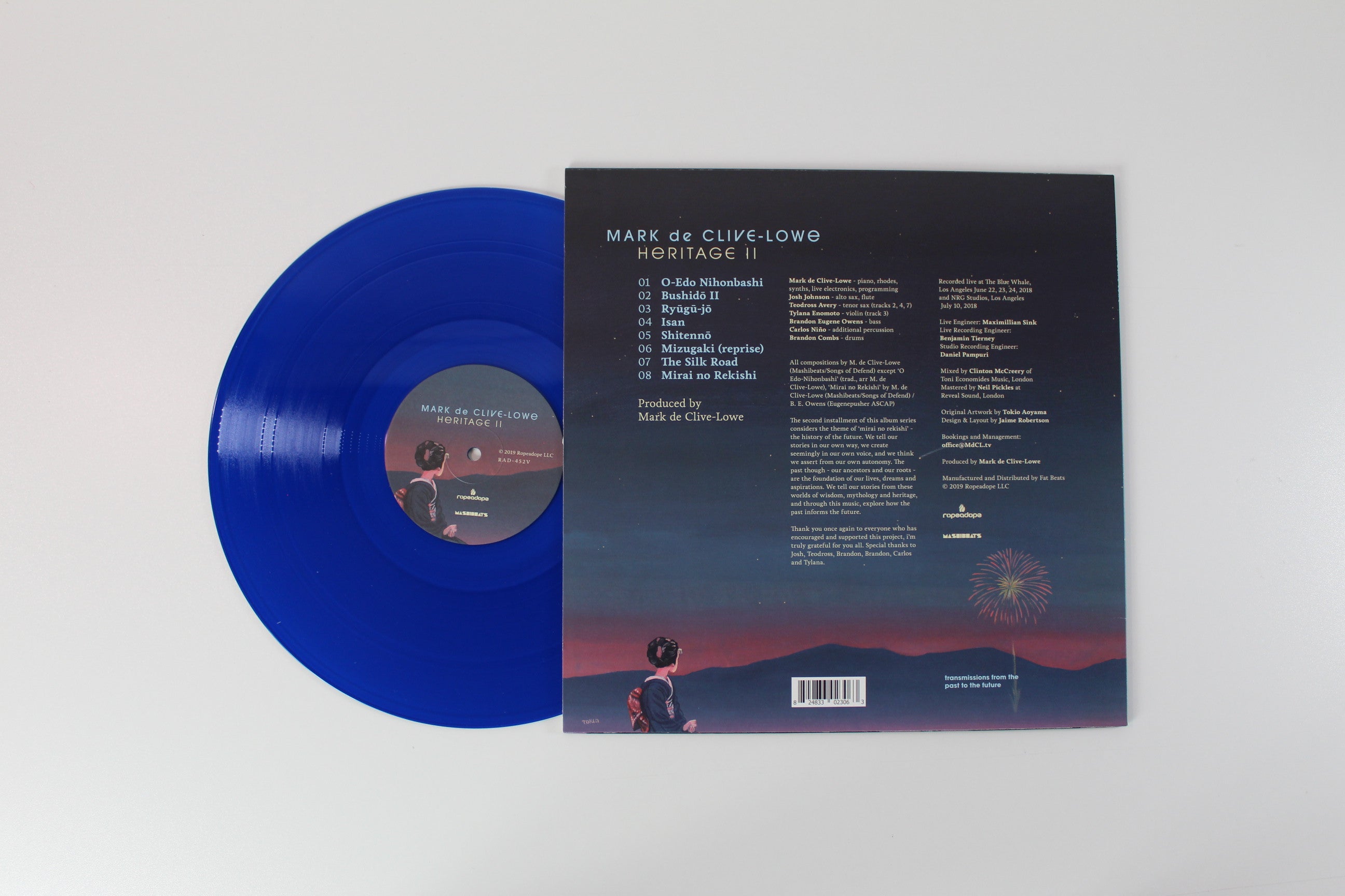 Mark De Clive-Lowe - Heritage II on Ropeadope Records - Blue Vinyl