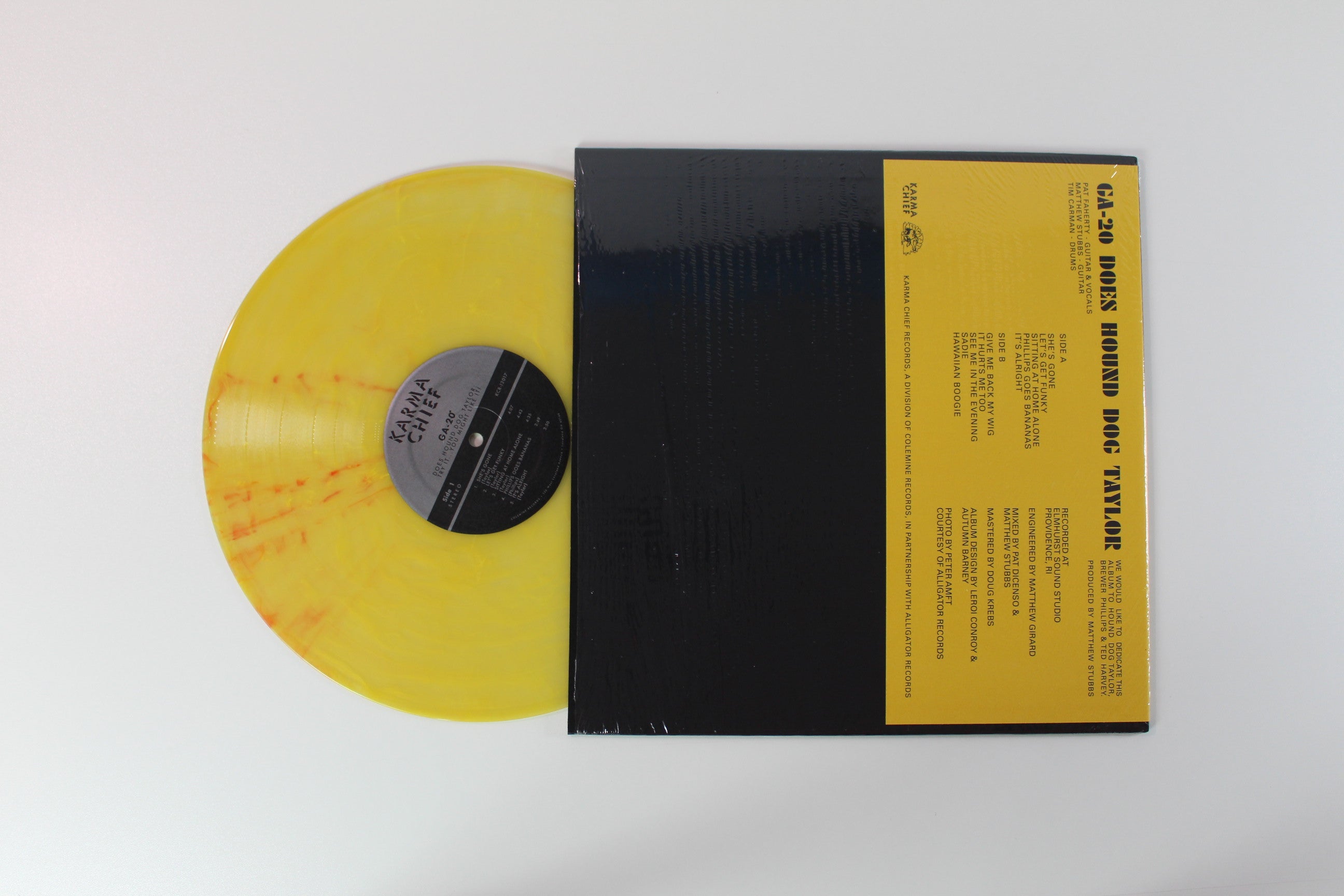 GA-20 - GA-20 Does Hound Dog Taylor: Try It...You Might Like It! on Karma Chief Ltd Clear with Red/Yellow Swirl