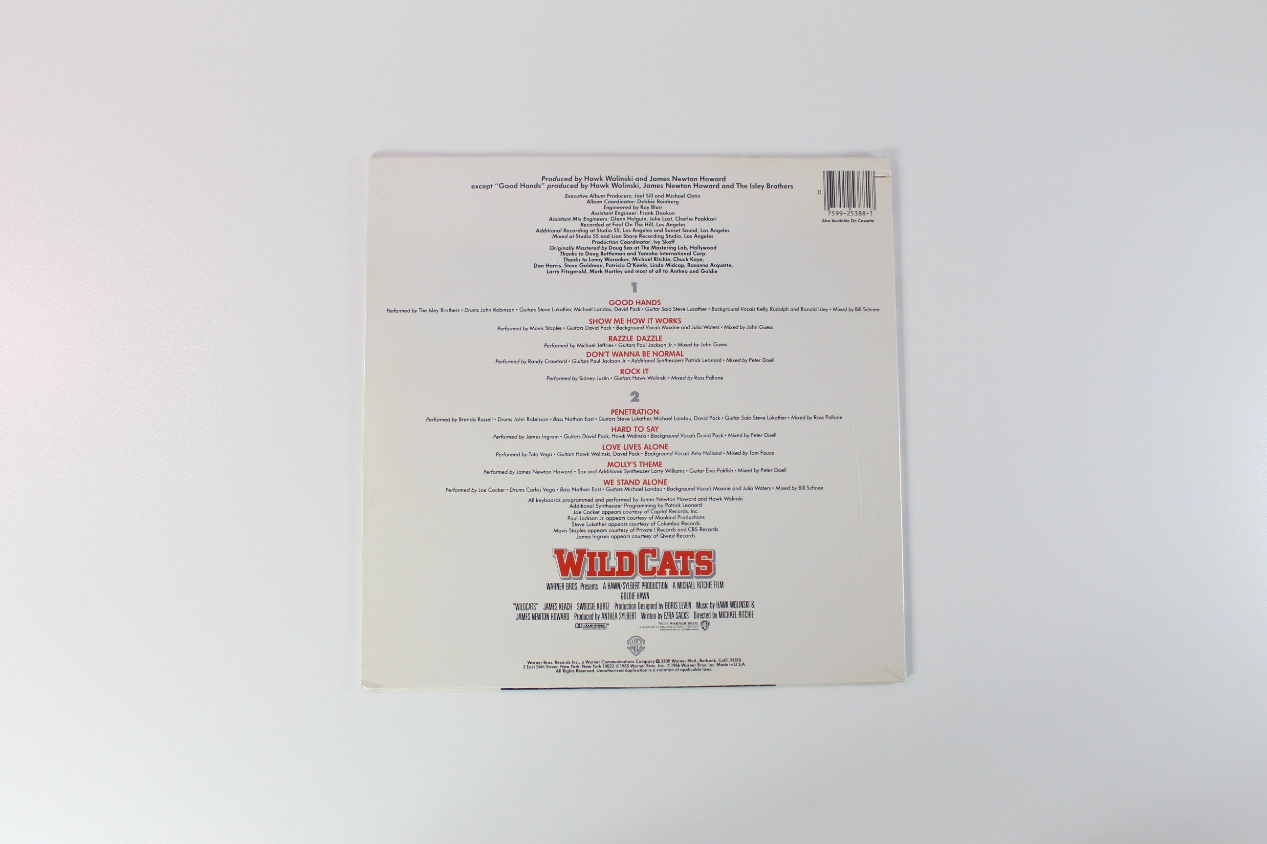 Various - Wildcats - Original Motion Picture Soundtrack on Warner Bros Sealed