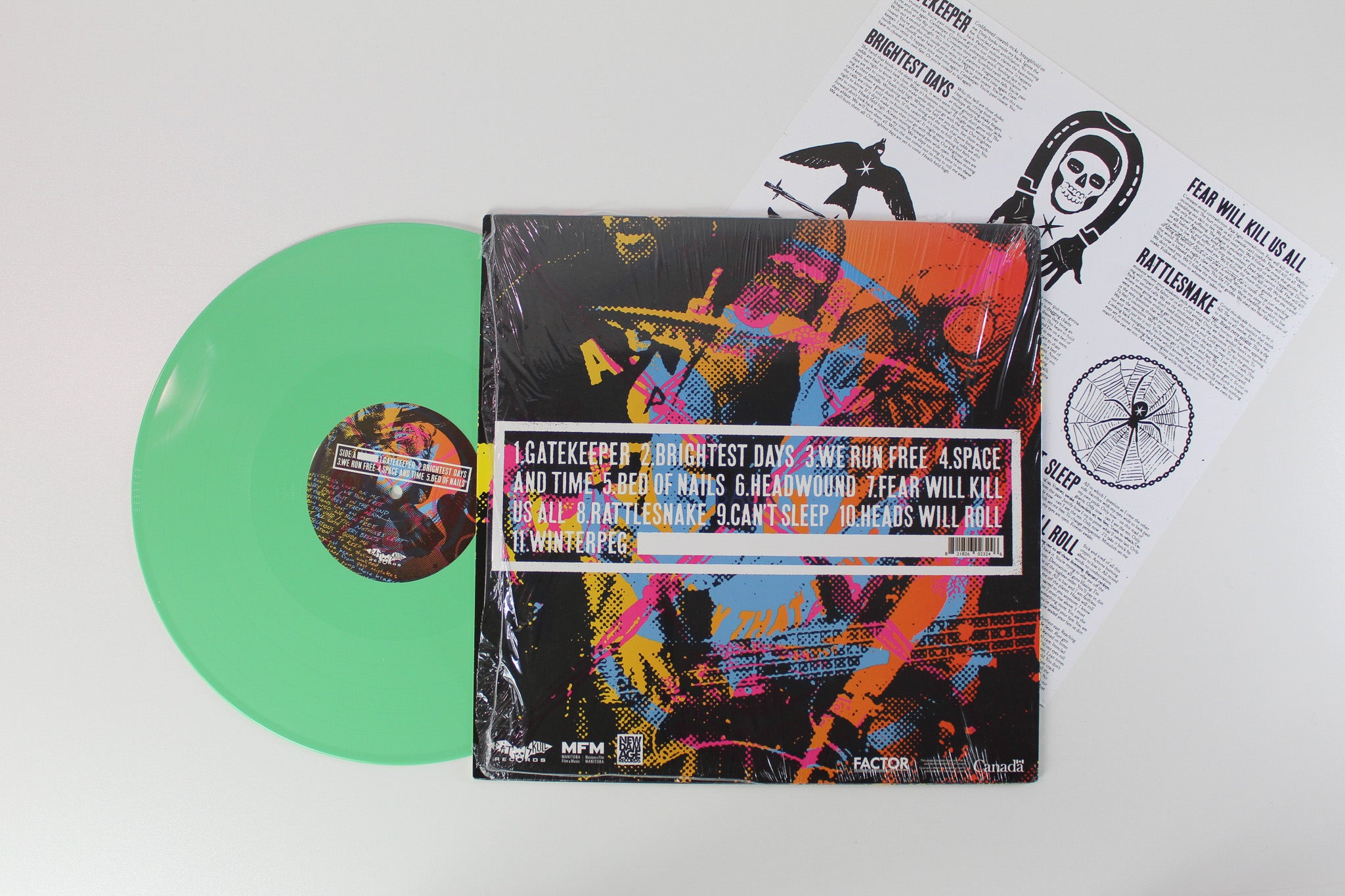 Cancer Bats - The Spark That Moves on Bat Skull Records - Turquoise Vinyl