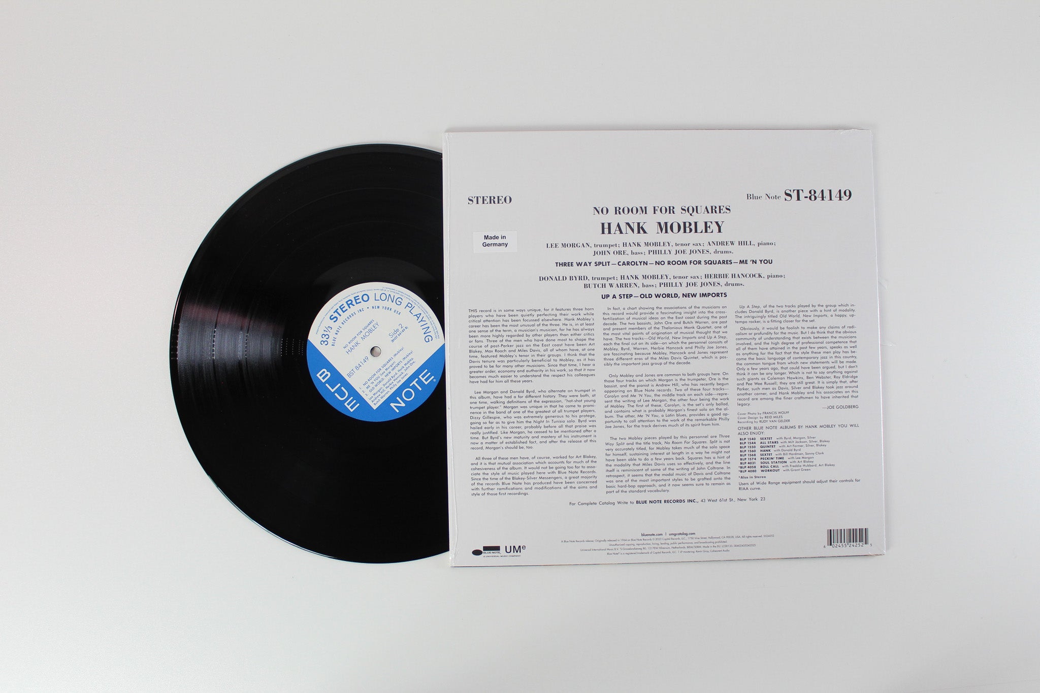 Hank Mobley - No Room For Squares on Blue Note - Blue Note Classic Vinyl Series
