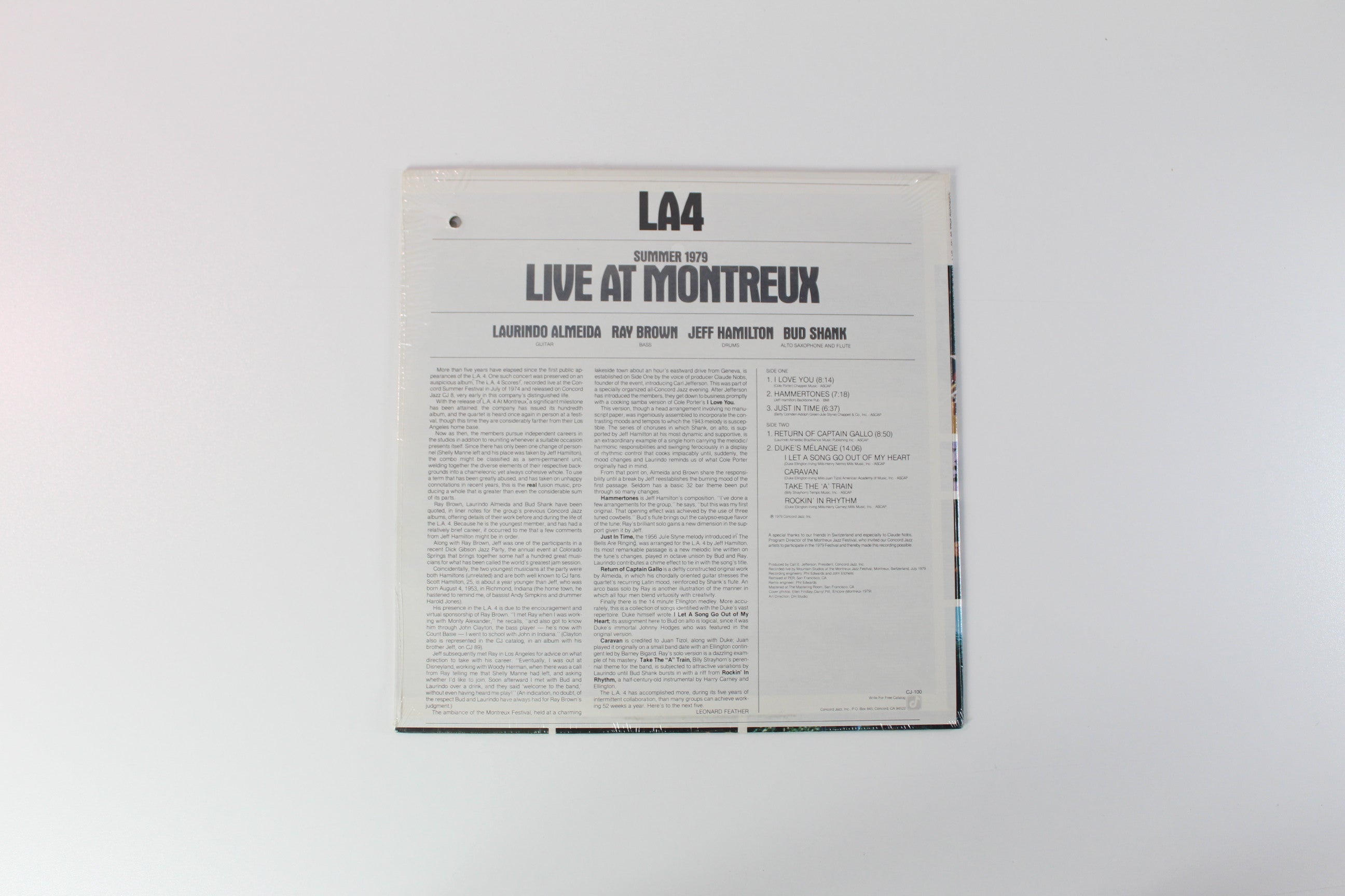 LA4 - Live At Montreux on Concord Jazz Sealed