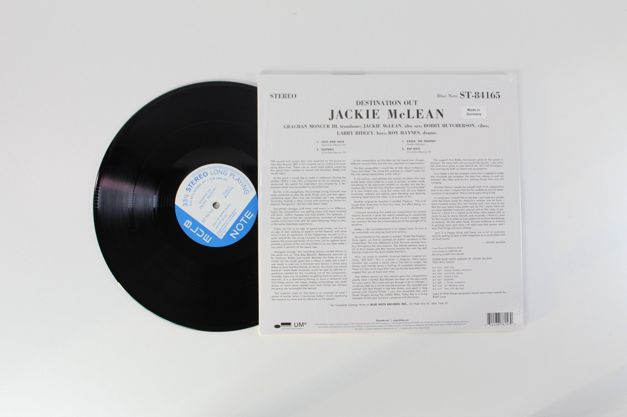 Jackie McLean - Destination... Out! on Blue Note - Blue Note Classic Vinyl Series