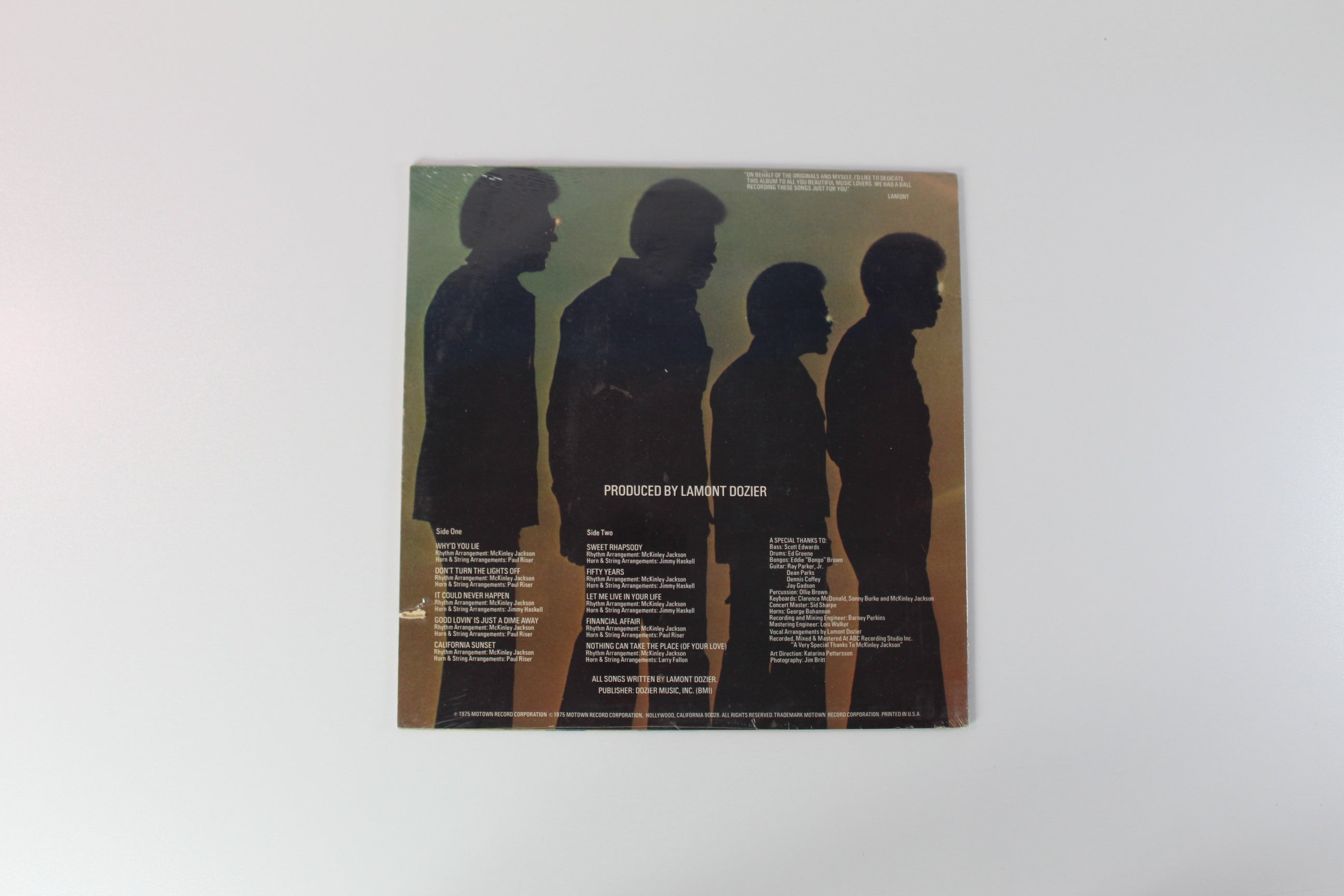 The Originals - California Sunset on Motown Sealed