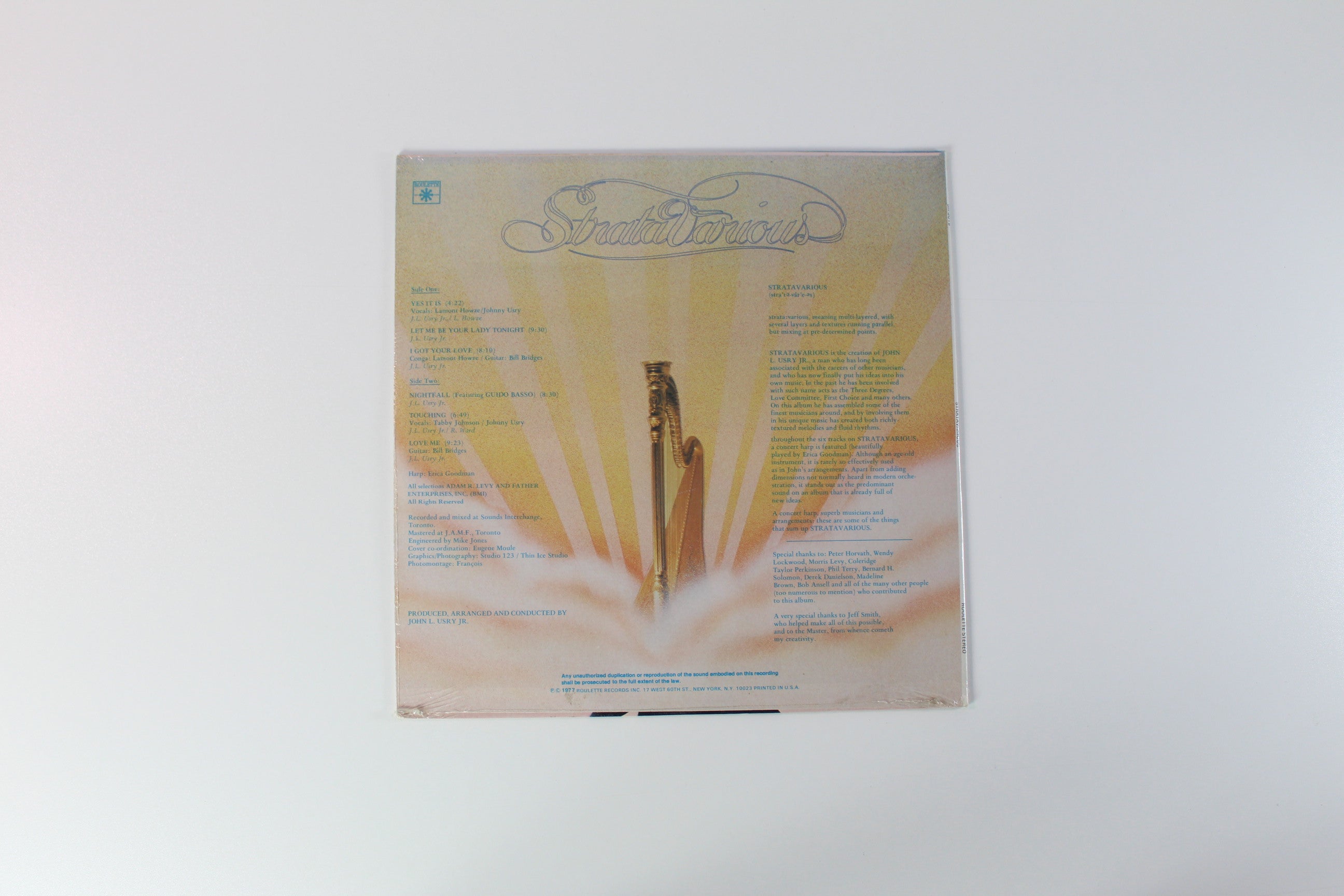 Stratavarious - Stratavarious on Roulette Sealed