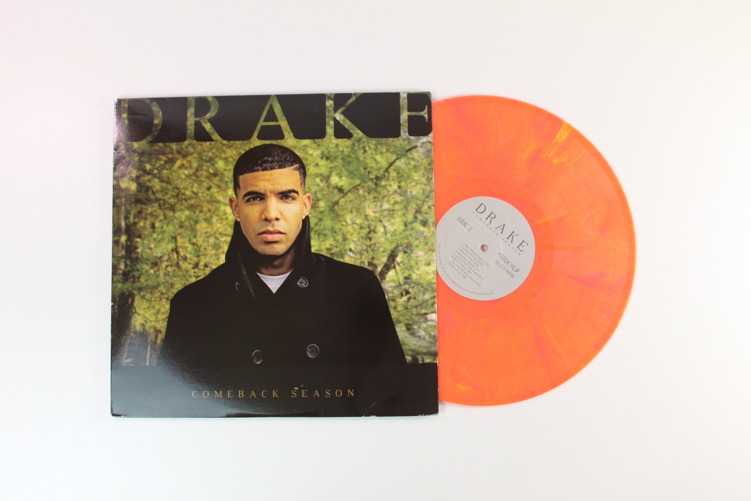 Drake - Comeback Season Unofficial Release on Orange/Yellow Marbled Vinyl