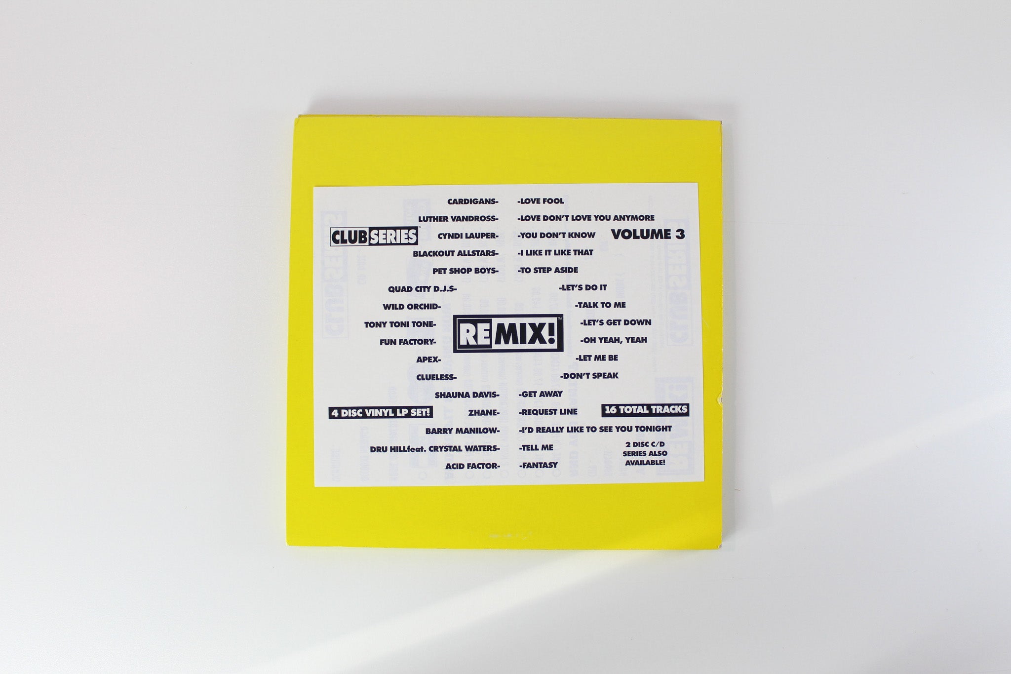 Various - Club Series Volume 3 on Remix! Central, Inc - Club Series - 4x 12" Singles