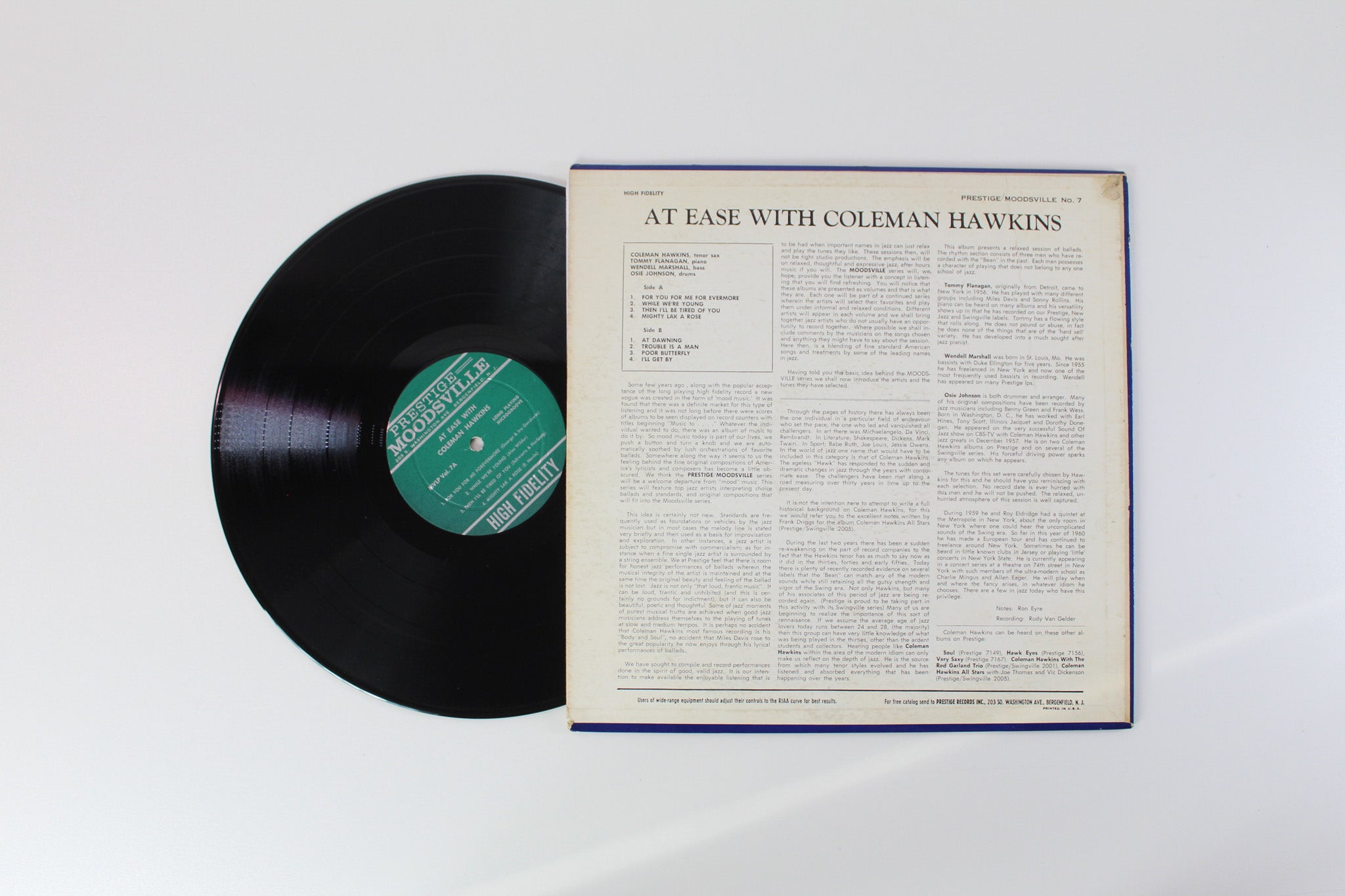 Coleman Hawkins - At Ease With Coleman Hawkins on Moodsville