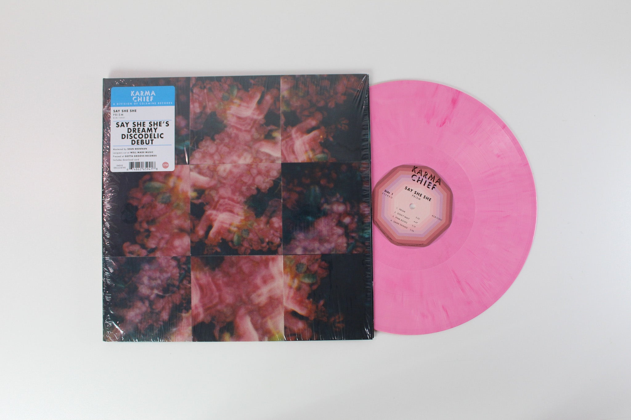 Say She She - Prism on Karma Chief Records - Pink Rose Vinyl