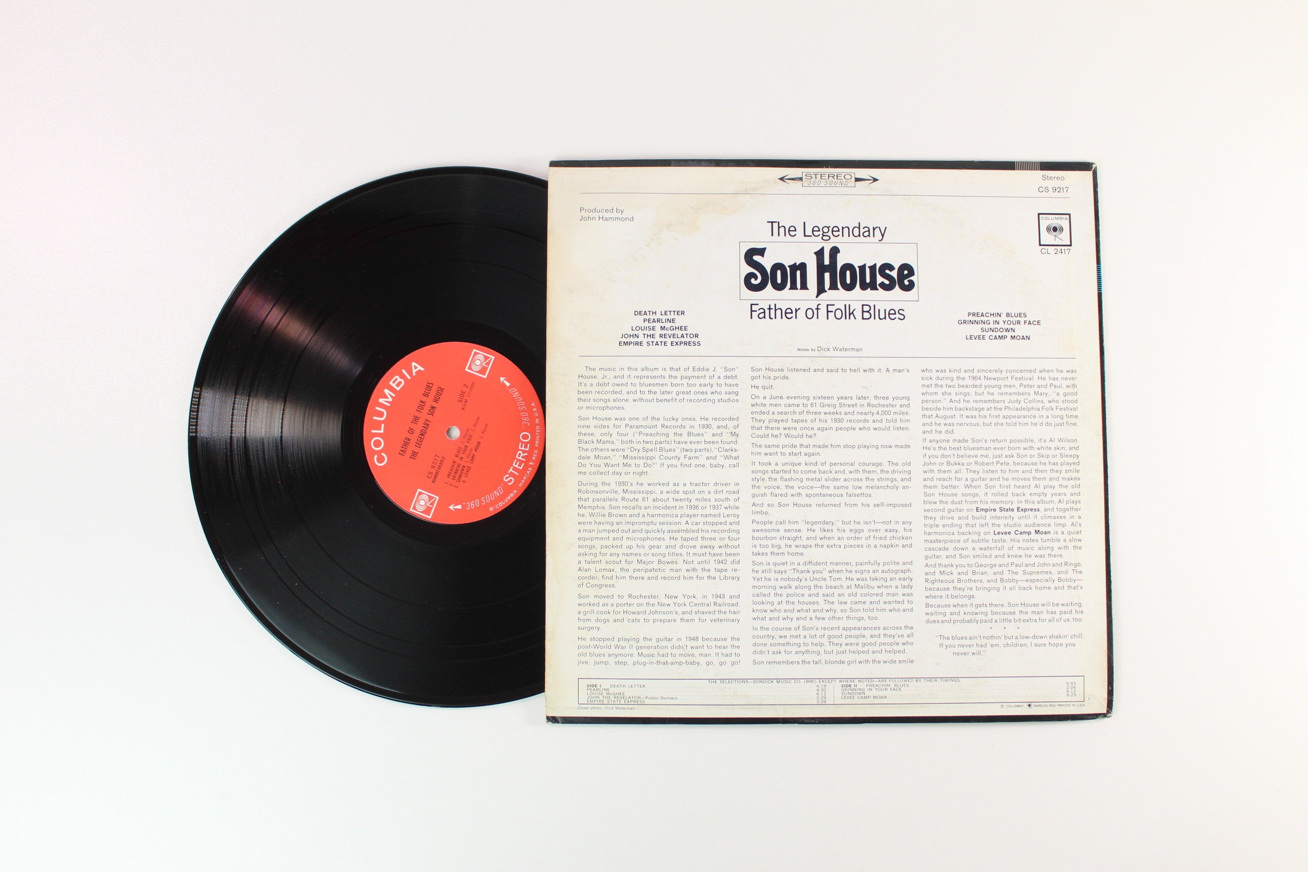 Son House - Father Of Folk Blues on Columbia "2 Eye" Labels