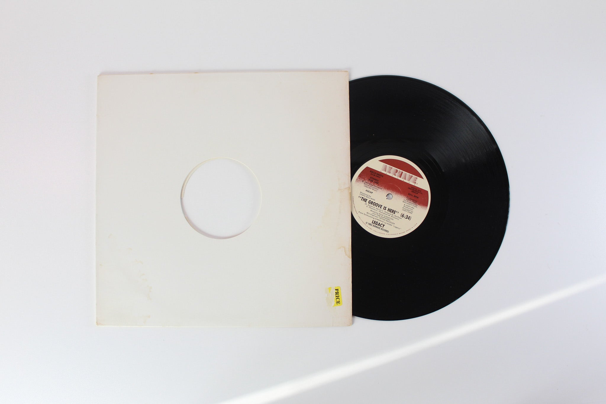 Legacy - The Groove Is Here on Airwave Records - 12" Single