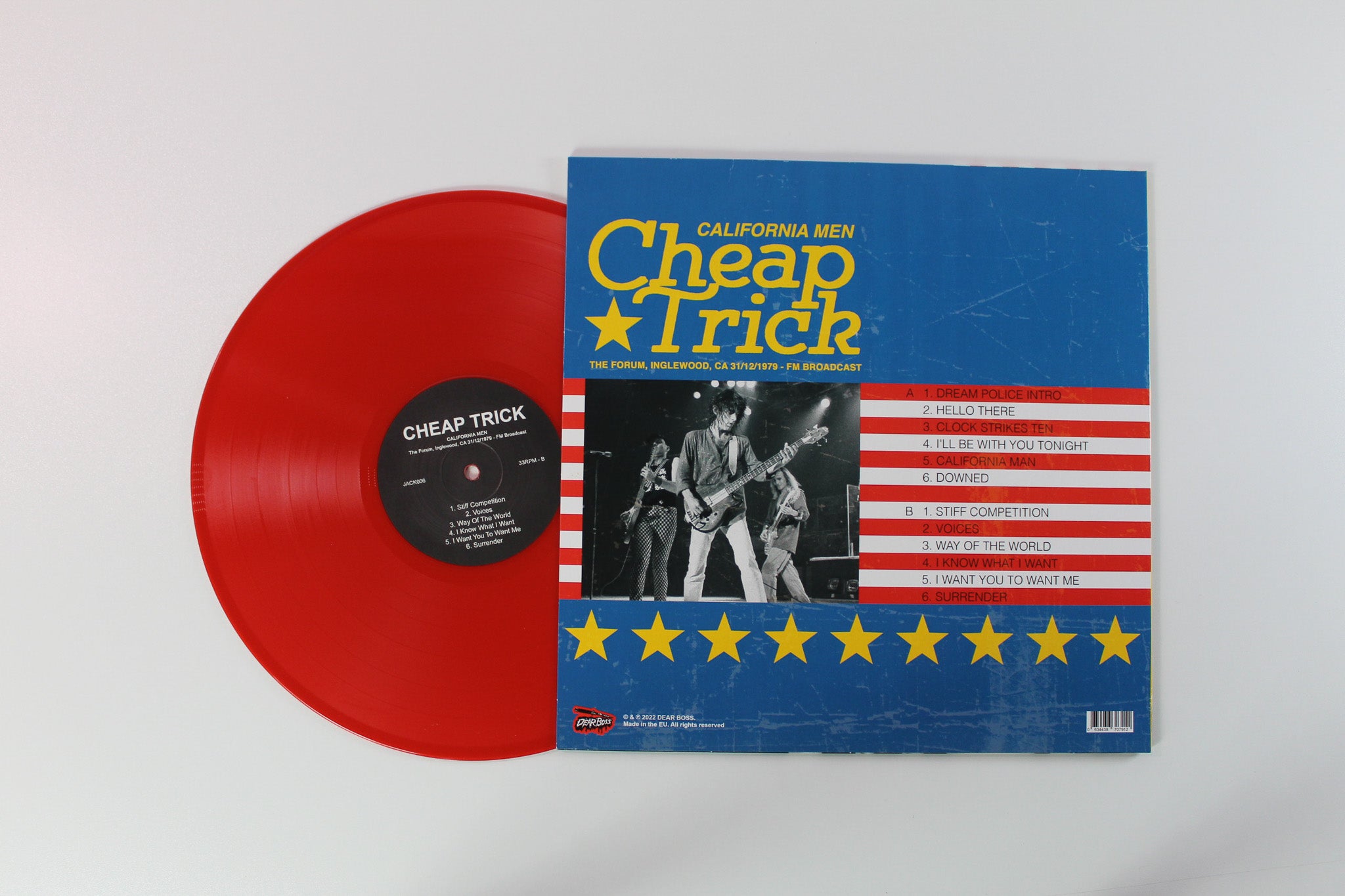 Cheap Trick - California Men on Dear Boss. - Red Vinyl Unofficial pressing