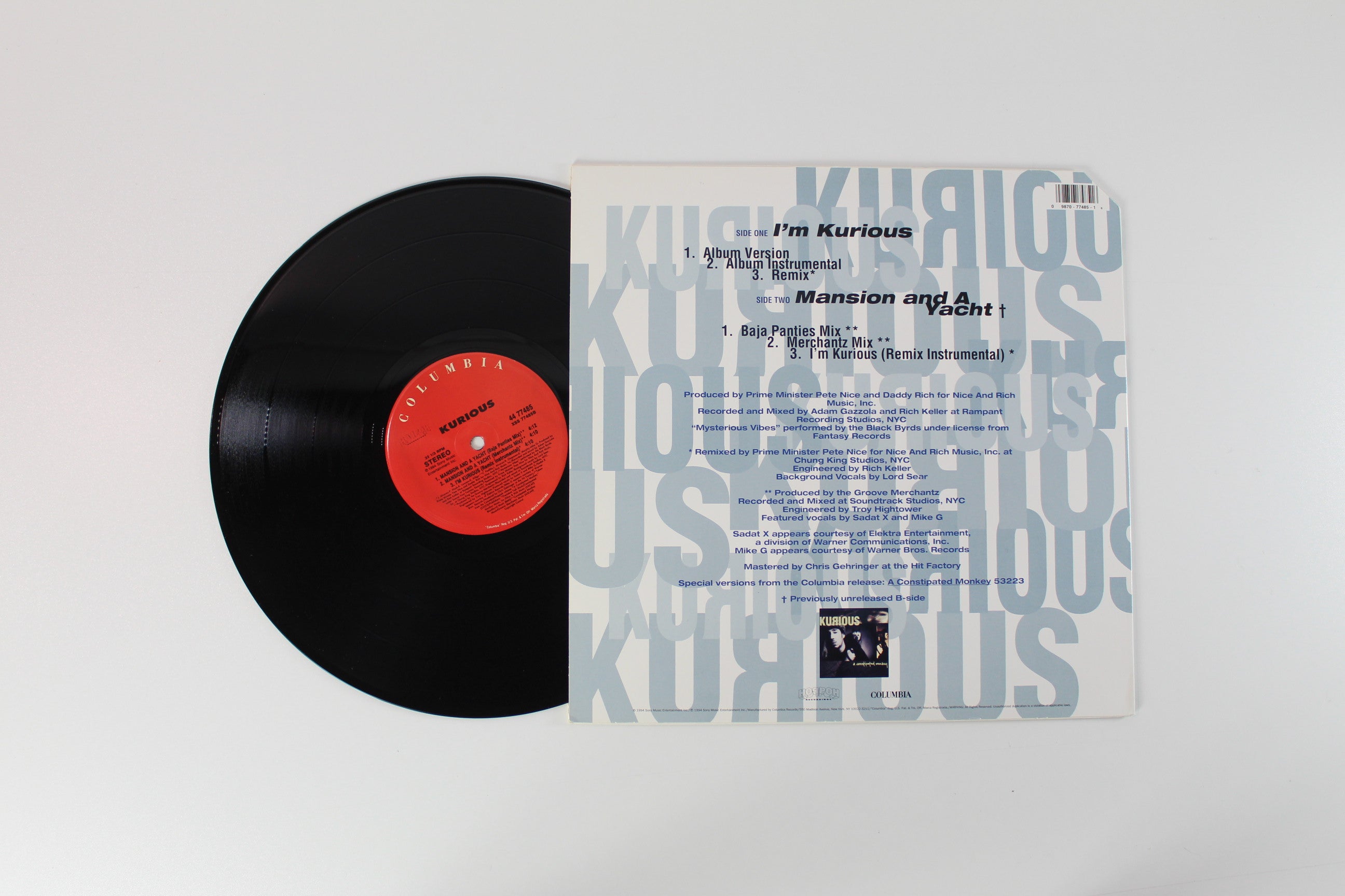 Kurious - I'm Kurious on Columbia 12" Single