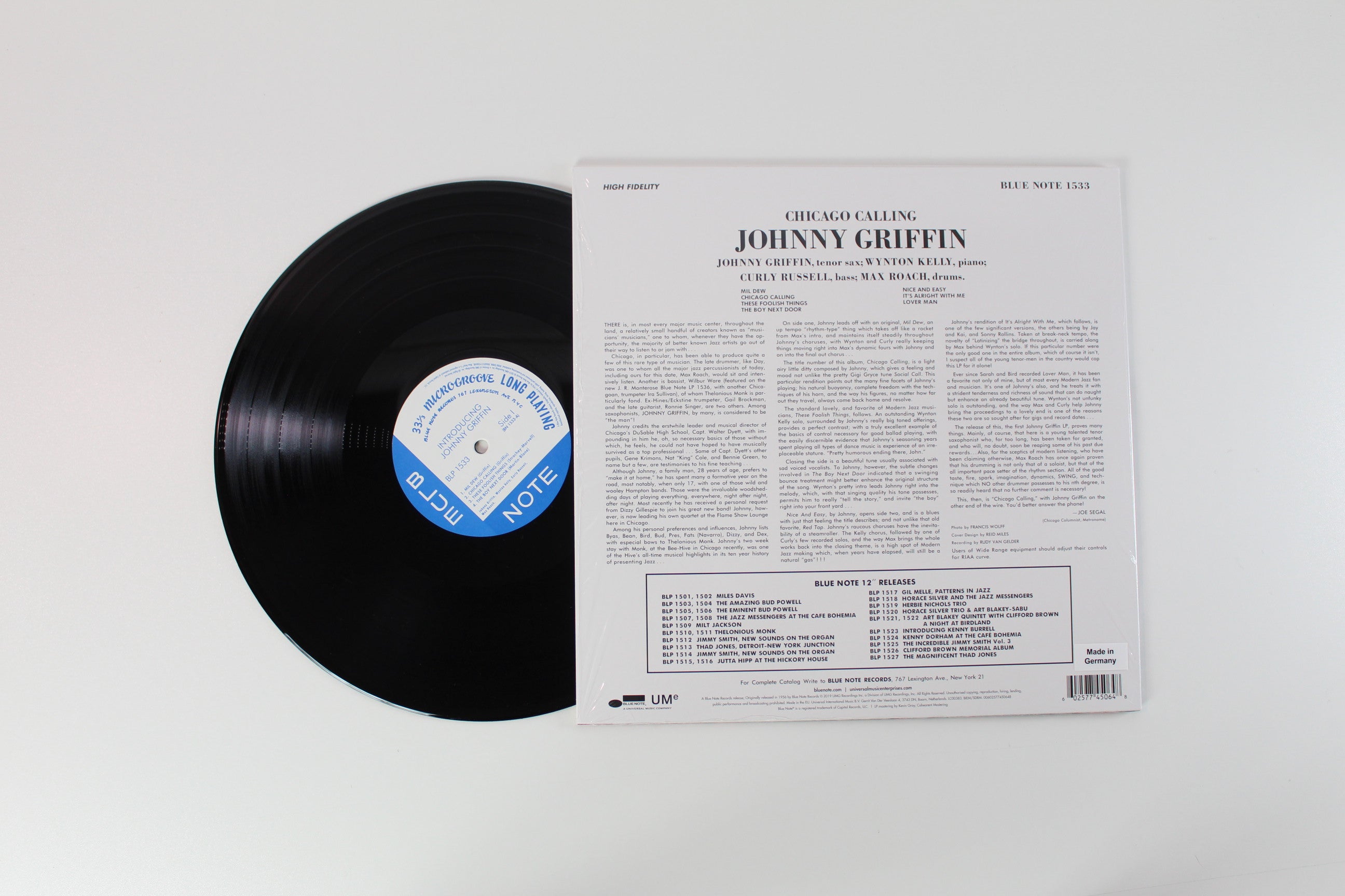 Johnny Griffin - Introducing Johnny Griffin – Blue Note 80 Vinyl Reissue Series