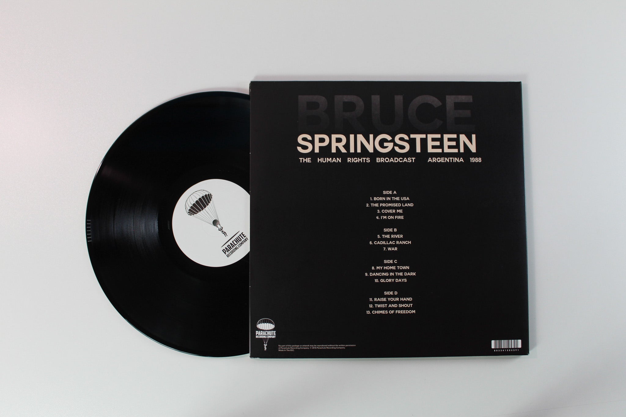 Bruce Springsteen - The Human Rights Broadcast / Argentina 1988 on Parachute Recording Company - Unofficial pressing
