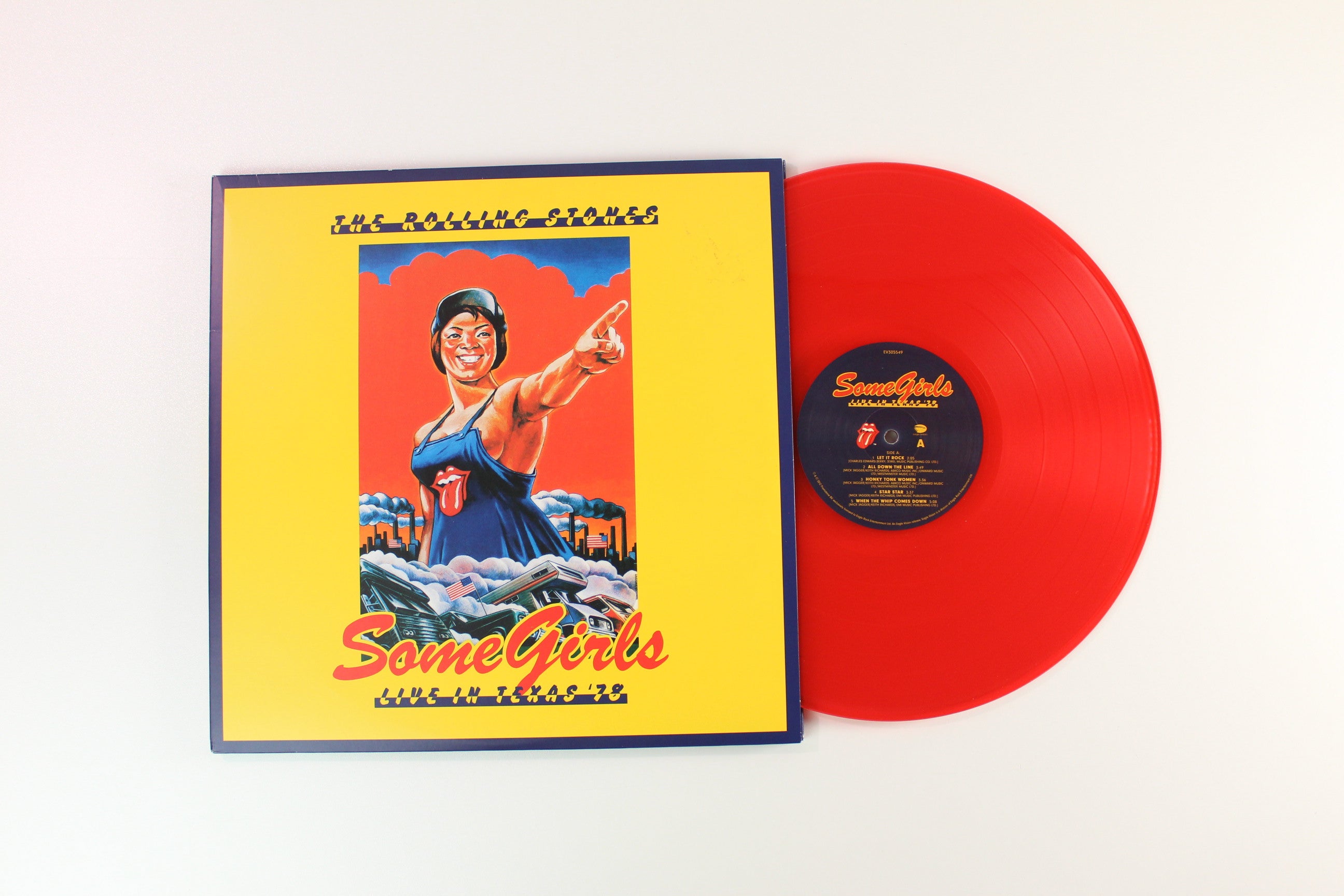 The Rolling Stones - Some Girls (Live In Texas '78) on Eagle Vision Red & Yellow Vinyl