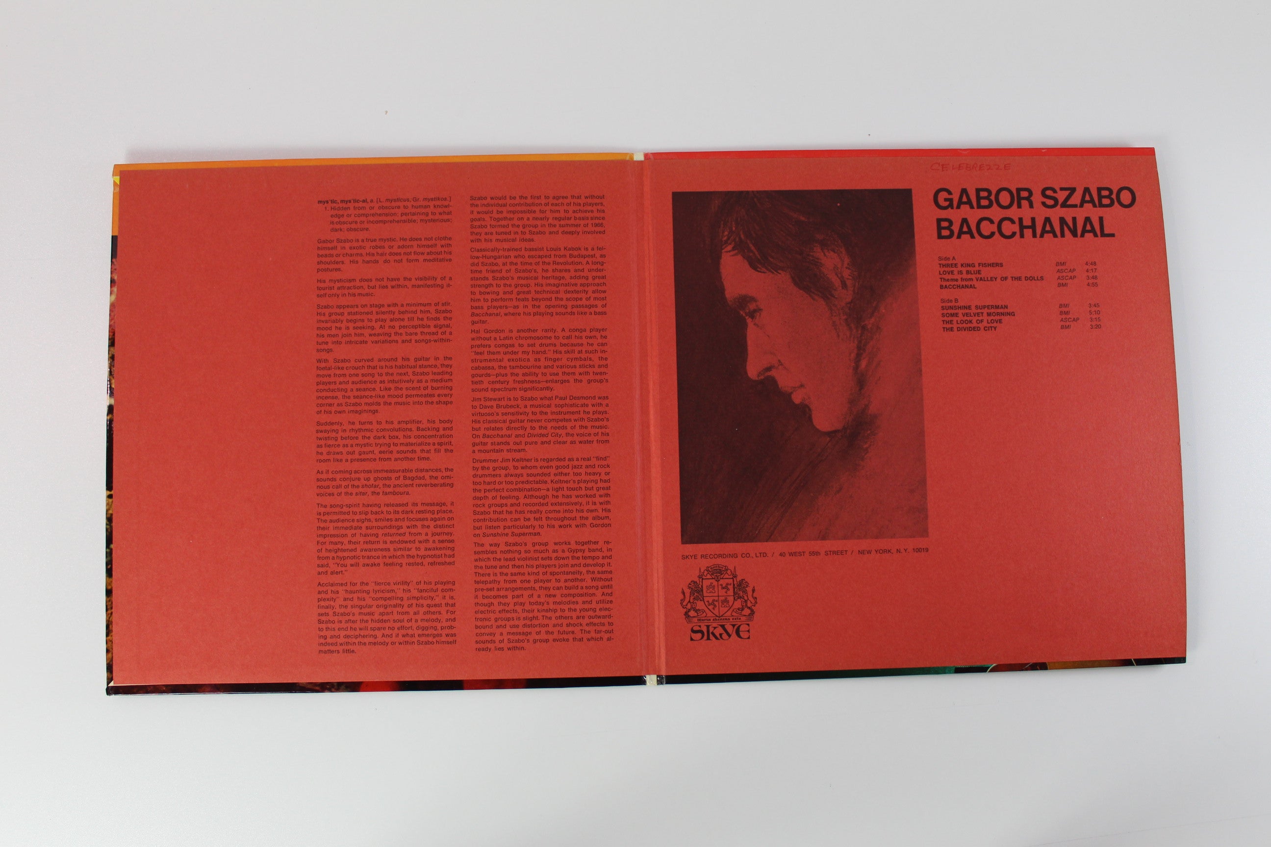 Gabor Szabo - Bacchanal on Skye Records