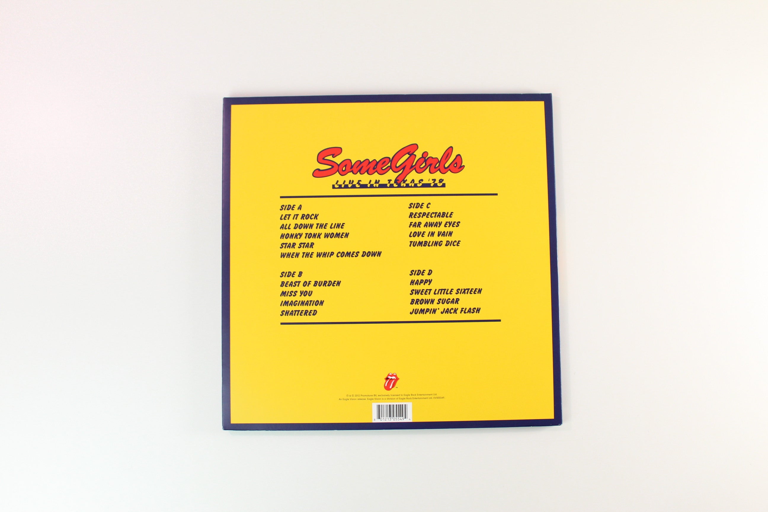 The Rolling Stones - Some Girls (Live In Texas '78) on Eagle Vision Red & Yellow Vinyl