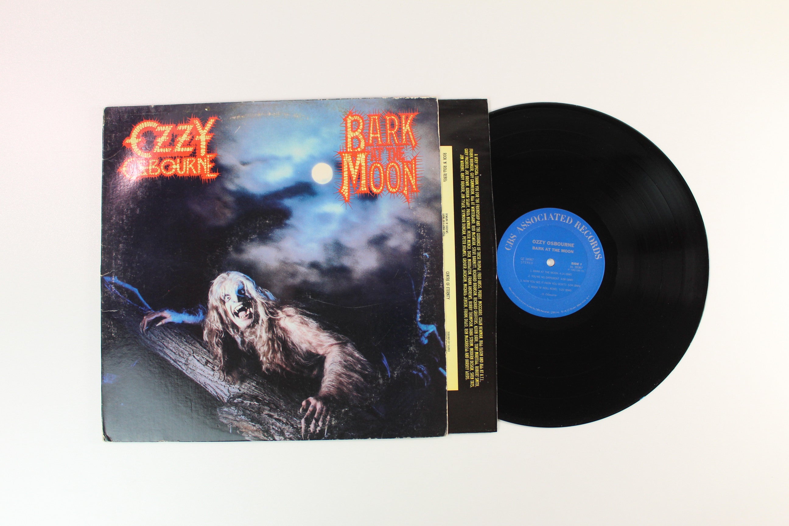Ozzy Osbourne - Bark At The Moon on CBS Associated Records
