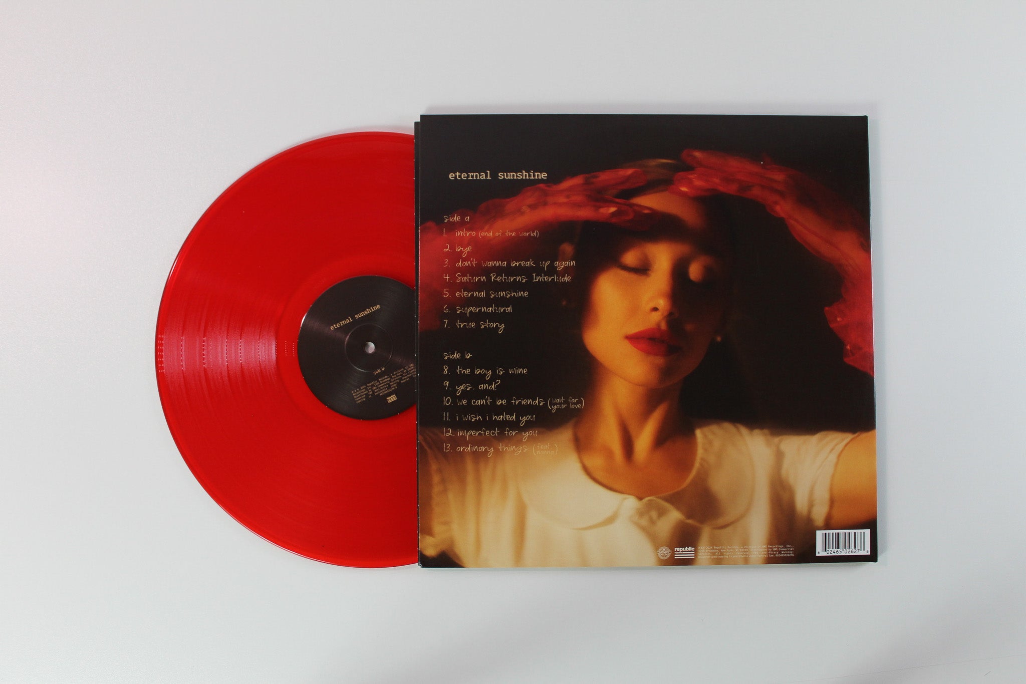 Ariana Grande - Eternal Sunshine on Republic Records - Red Vinyl