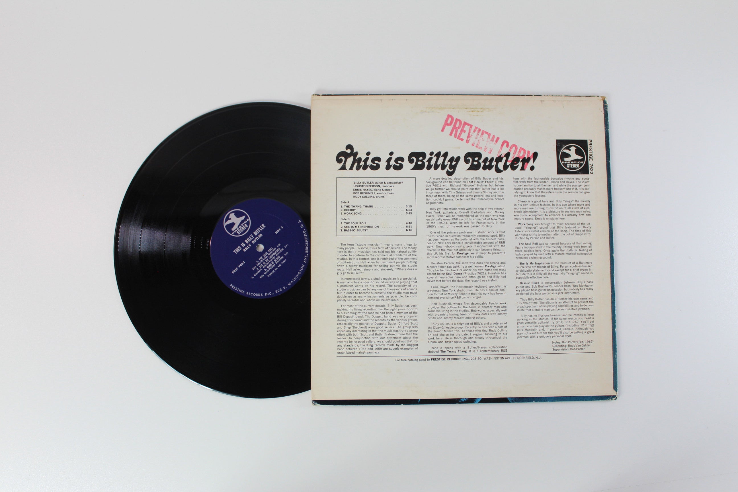 Billy Butler - This Is Billy Butler! on Prestige – Stereo