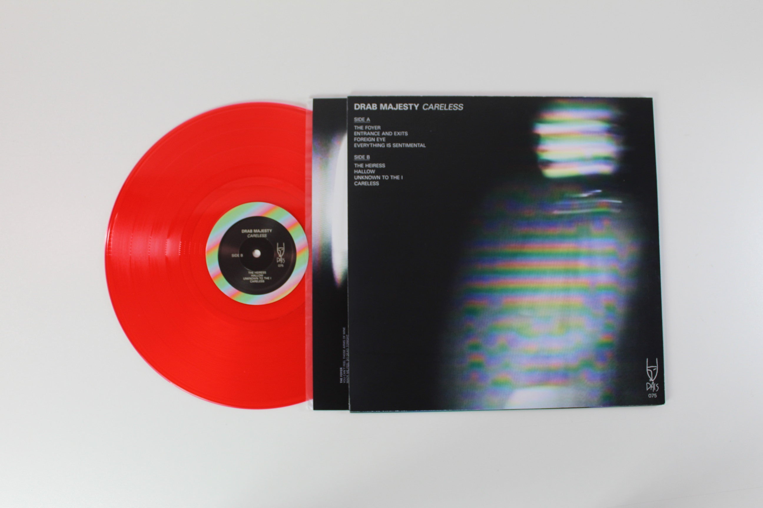 Drab Majesty - Careless on Dais Records – Limited Edition – Red Transparent Vinyl