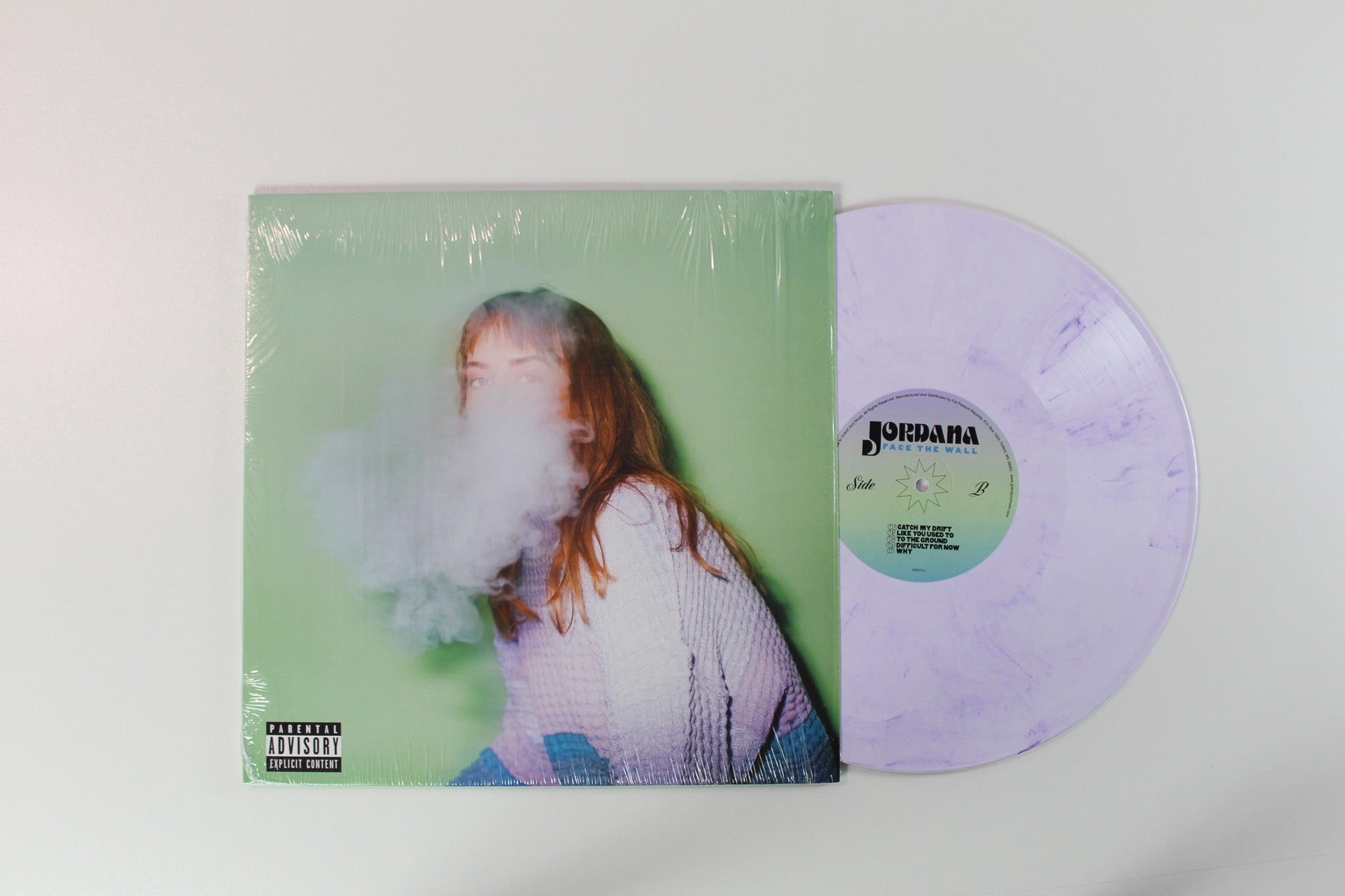 Jordana - Face The Wall on Grand Jury - White & Purple Swirl